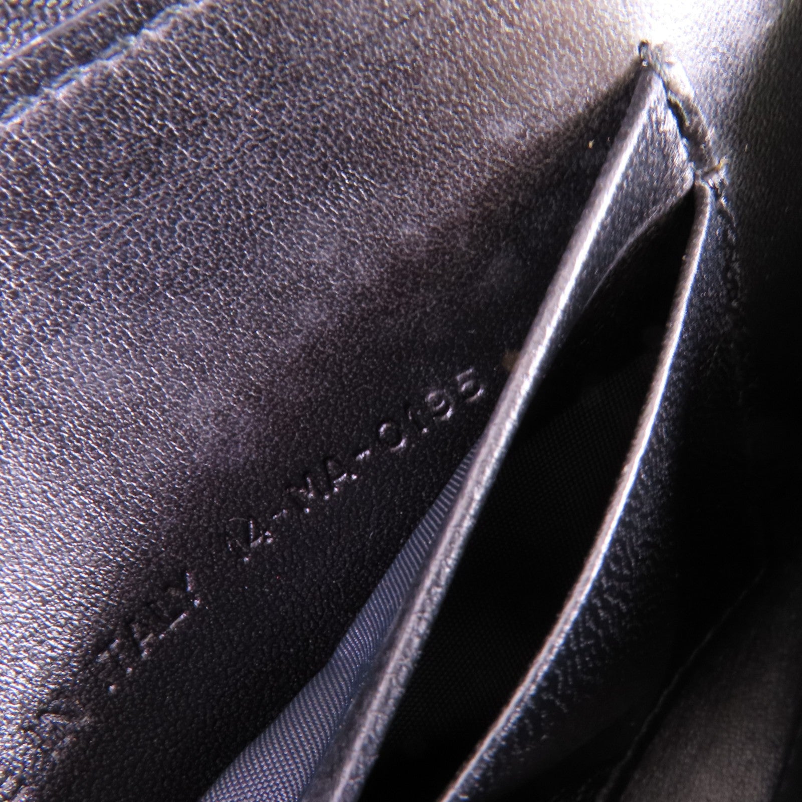 Dior CD Zipper Wallet Long Wallet Lambskin Leather