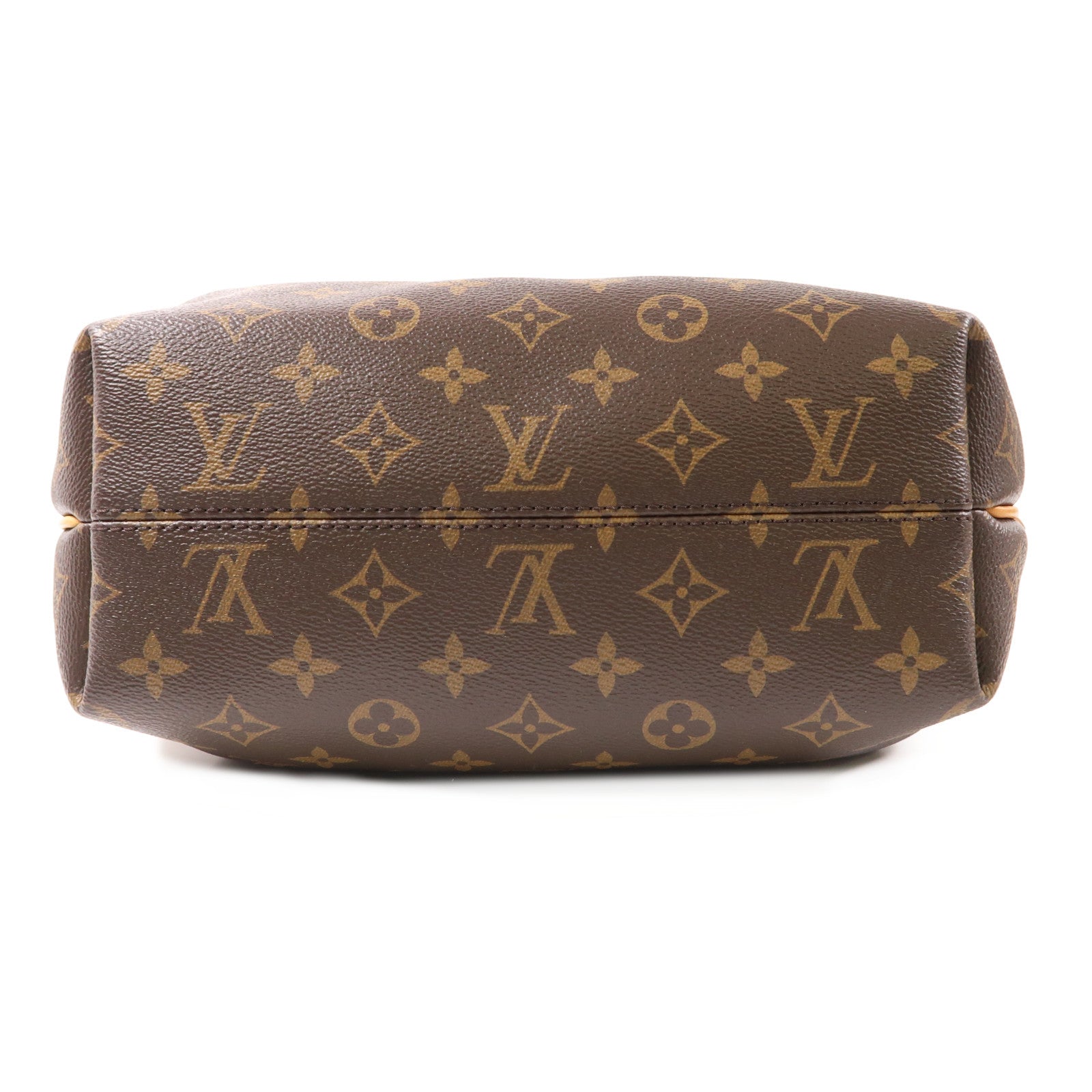 LOUIS VUITTON Monogram Turenne PM金扣手挽肩背兩用袋棕色