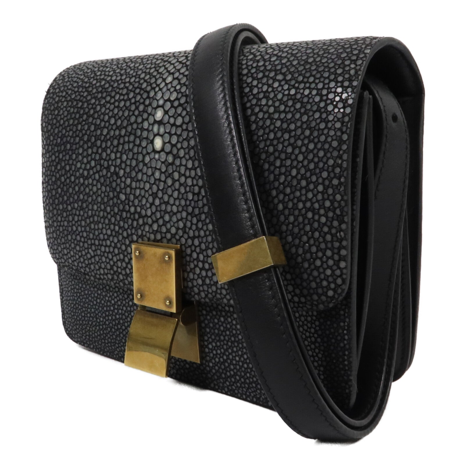 CELINE 魔鬼魚皮革Classic Box Mini肩背袋