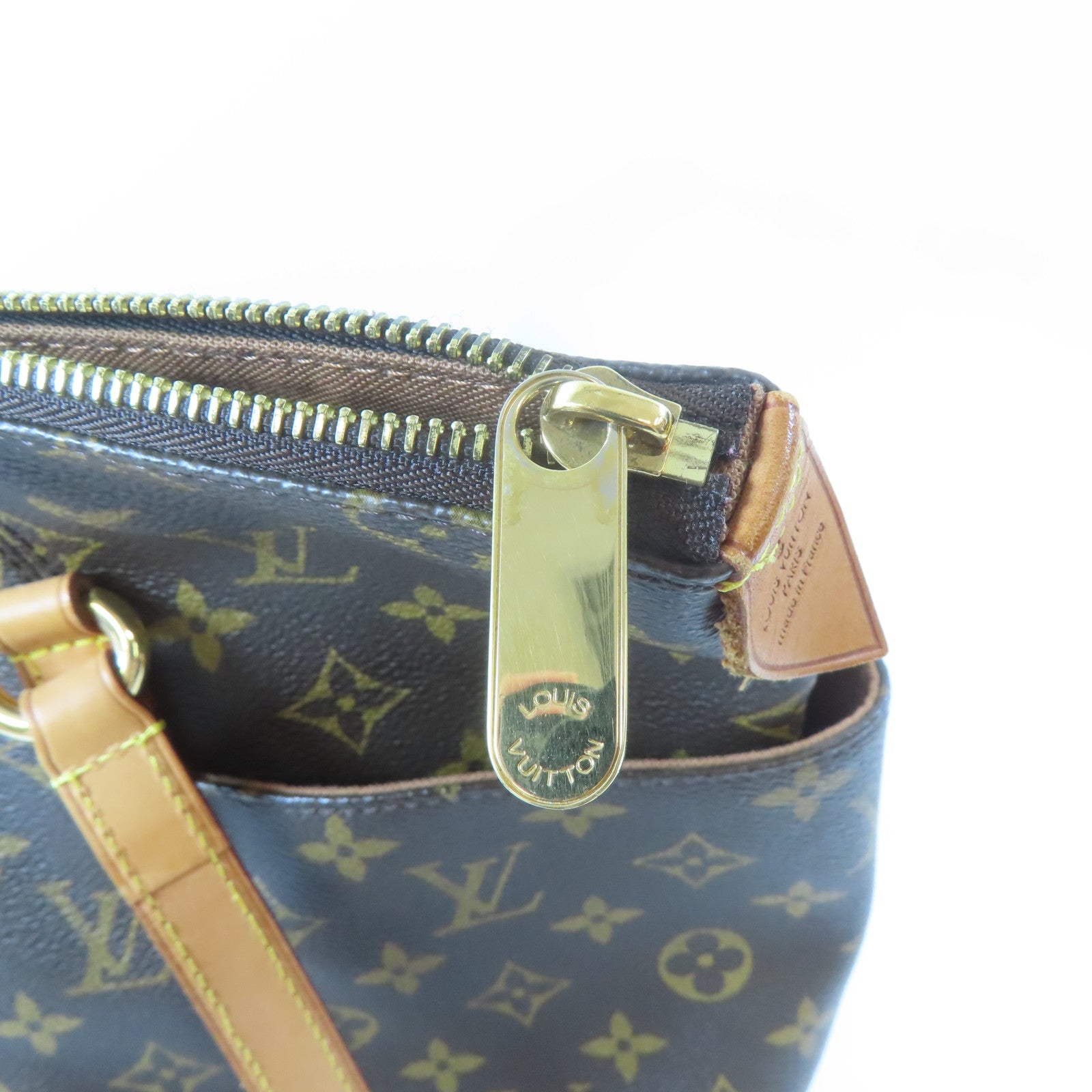 LOUIS VUITTON Monogram Totally MM金扣肩背袋啡色