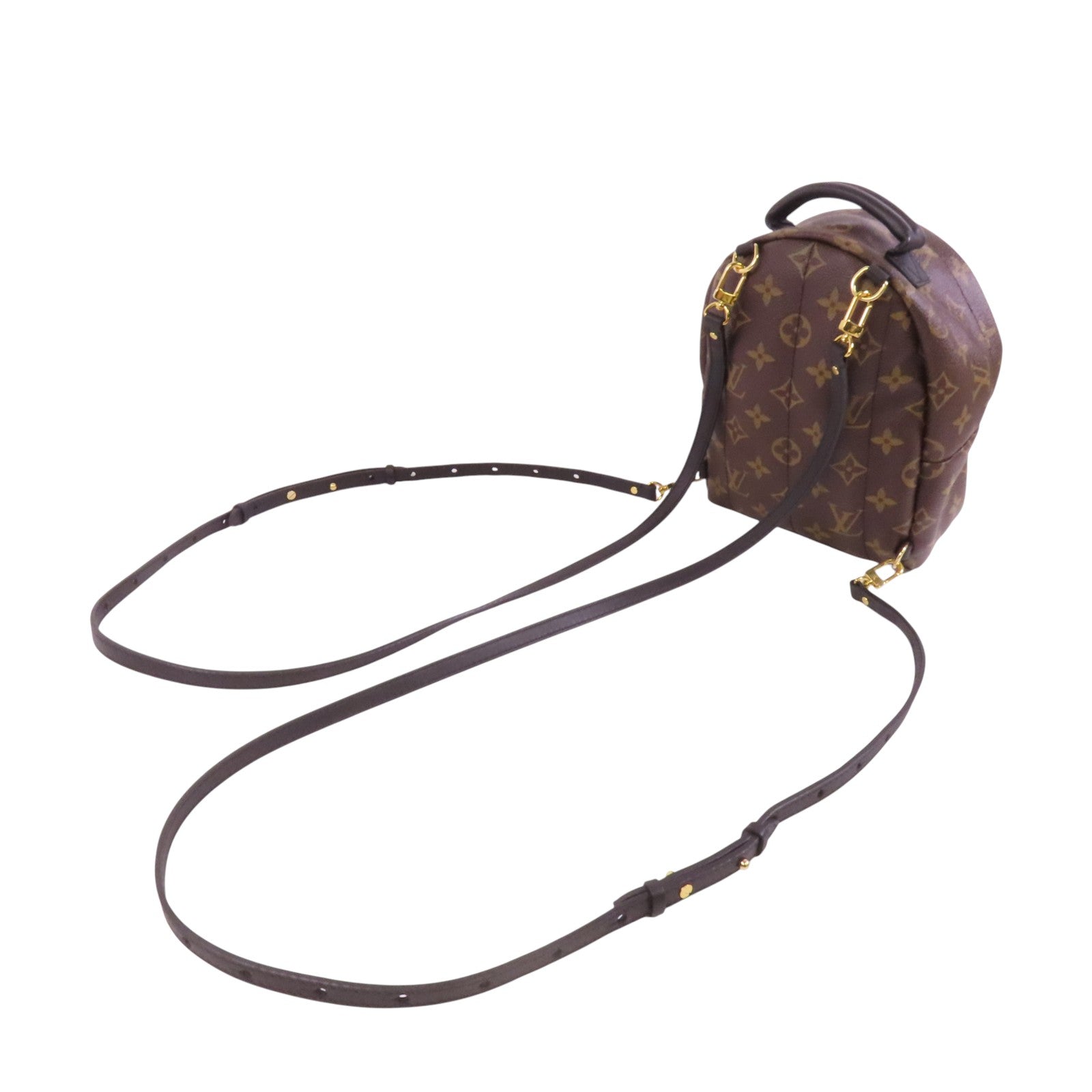 LOUIS VUITTON 【激減優惠】Monogram Palm Springs Mini金扣背包肩背兩用袋