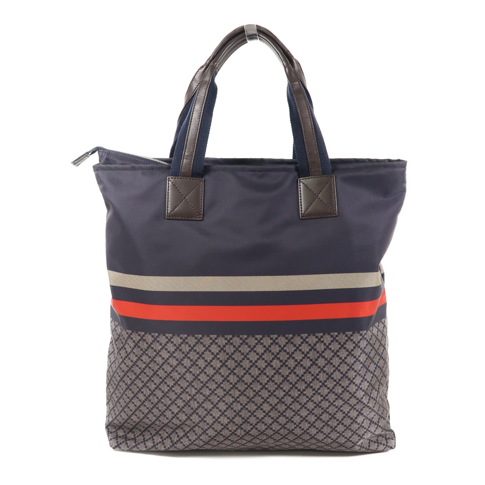 GUCCI 尼龍Diamante Tote Bag銀扣手挽袋