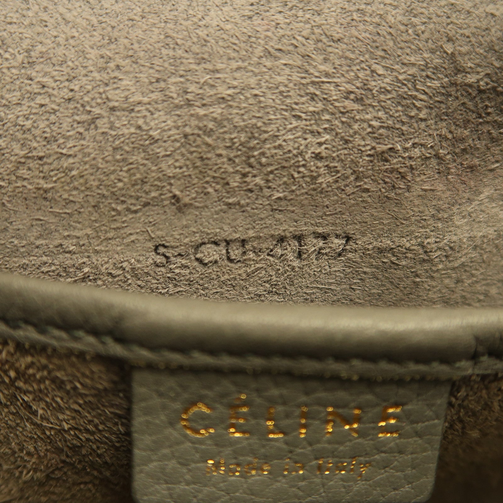 CELINE 【激減優惠】牛皮皮革Shoulder Bag金扣手挽肩背兩用袋灰色