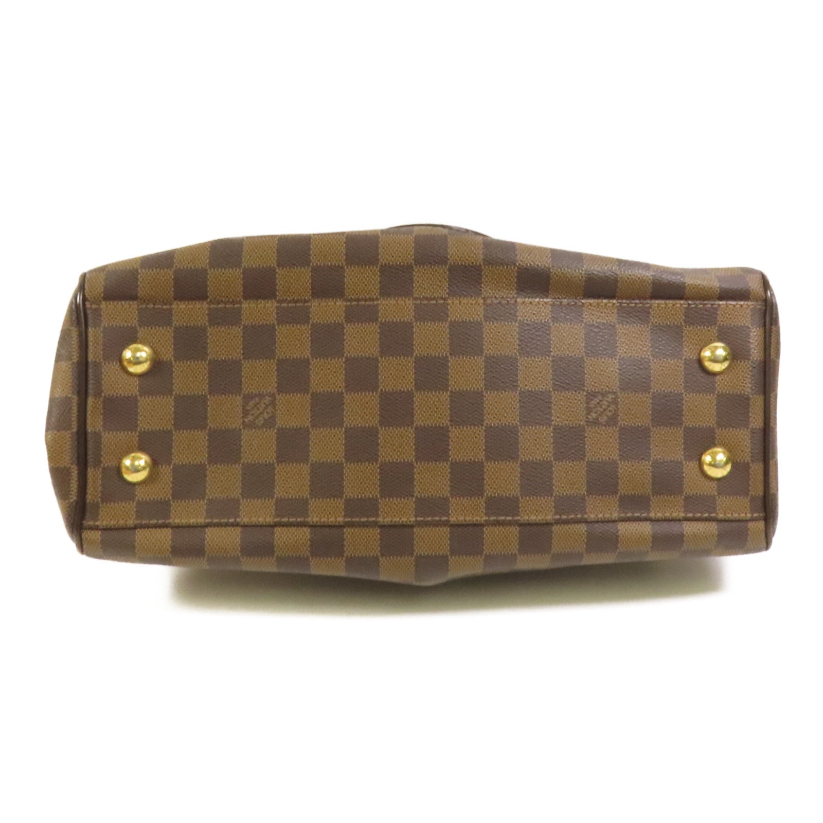 LOUIS VUITTON Damier Trevi PM 金扣手挽肩背兩用袋