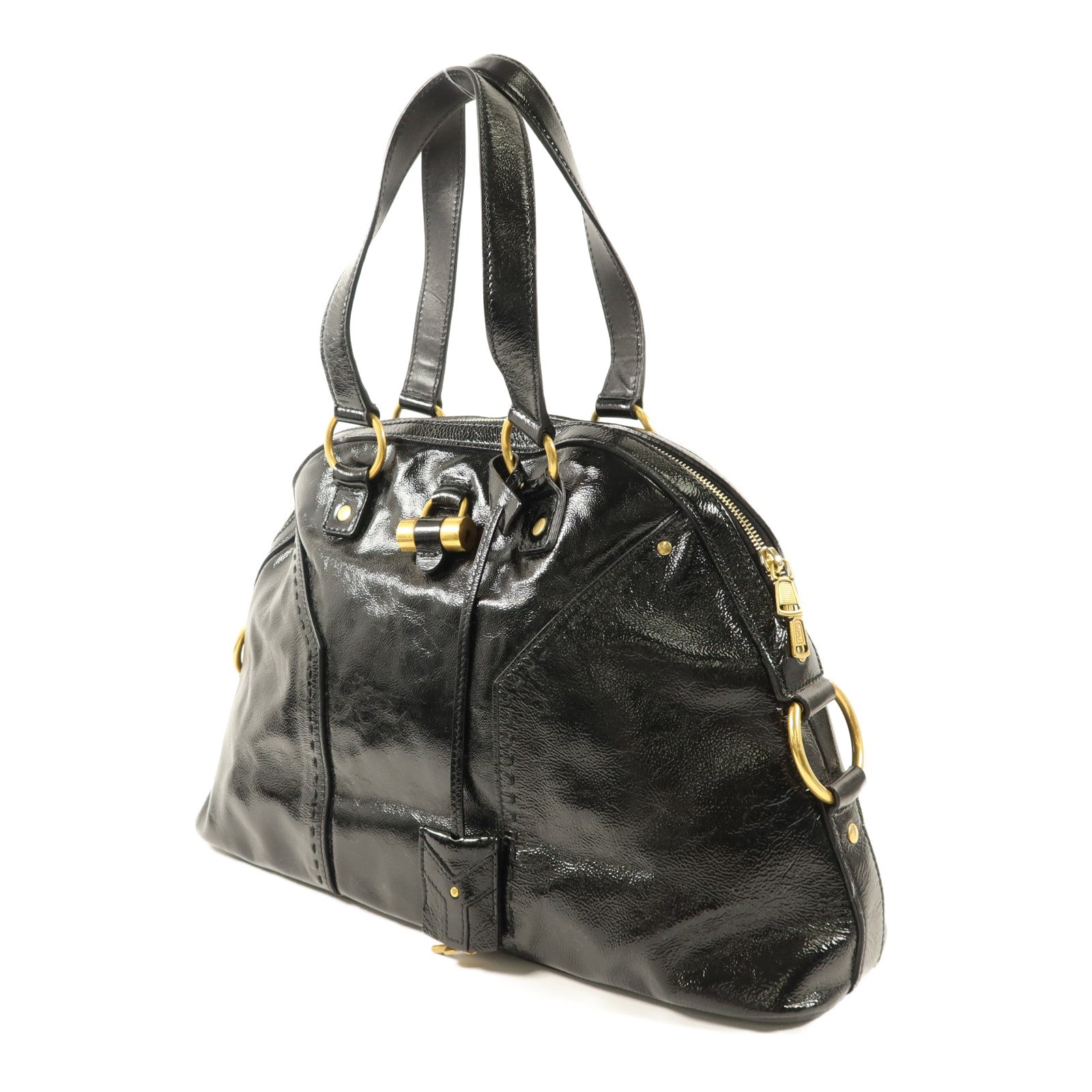 YVES SAINT LAURENT 漆皮皮革Muse Shoulder Bag肩背袋