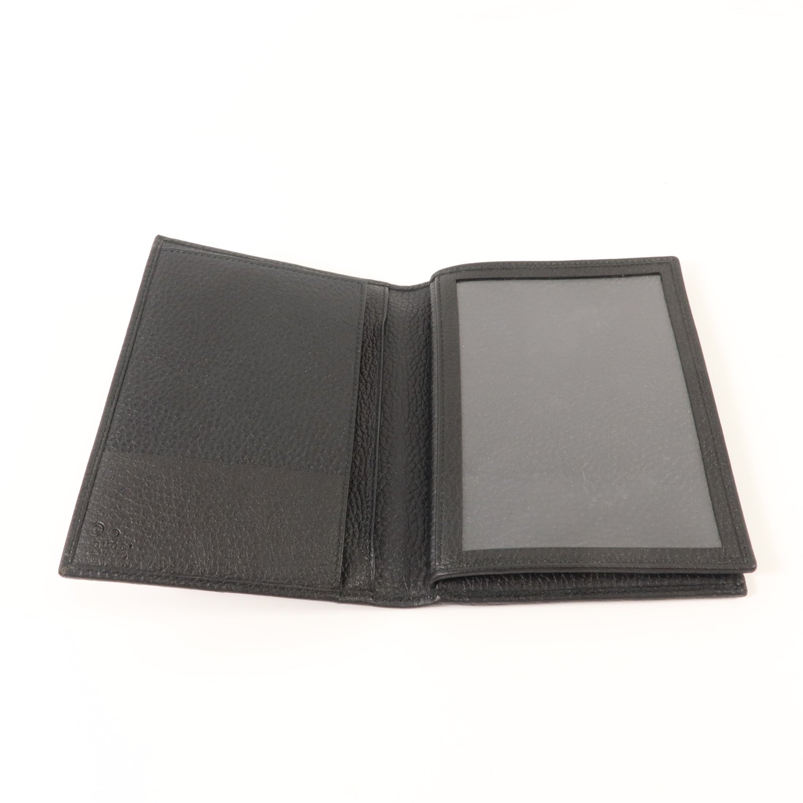 GUCCI GG帆布/牛皮皮革Passport Holder護照套