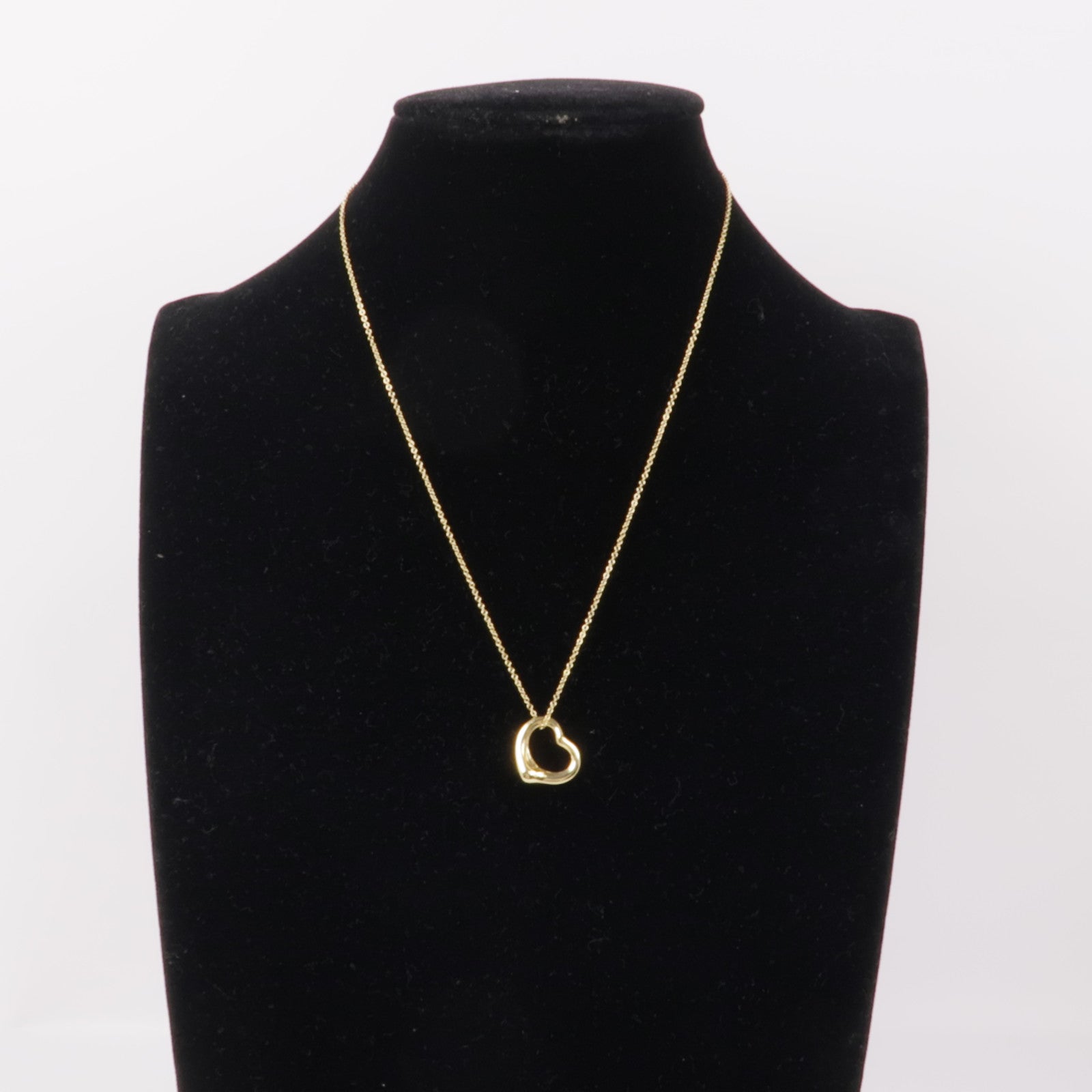 TIFFANY＆CO 18K黃金Open Heart Necklace項鍊