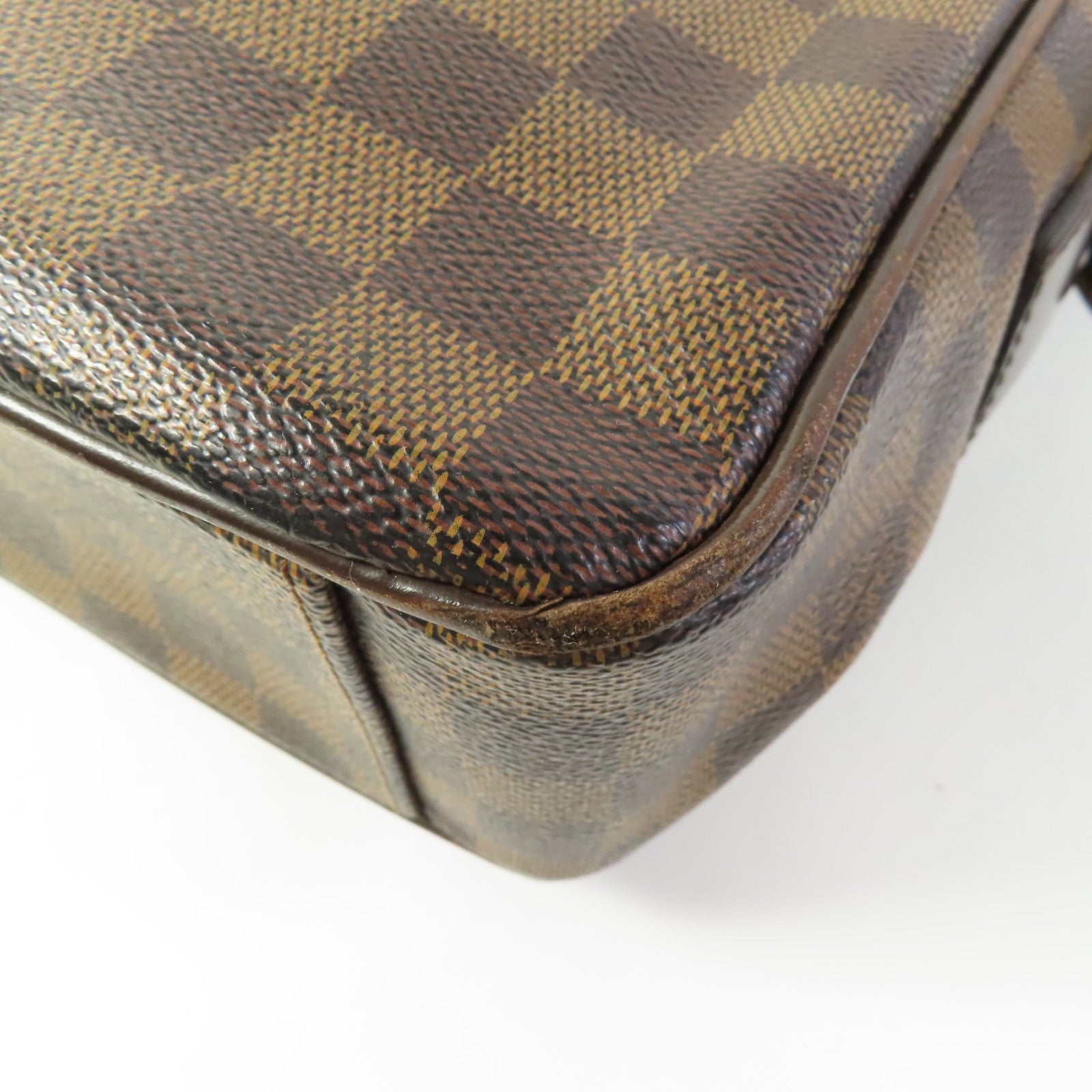 LOUIS VUITTON 【激減優惠】Damier Shelton MM金扣肩背袋