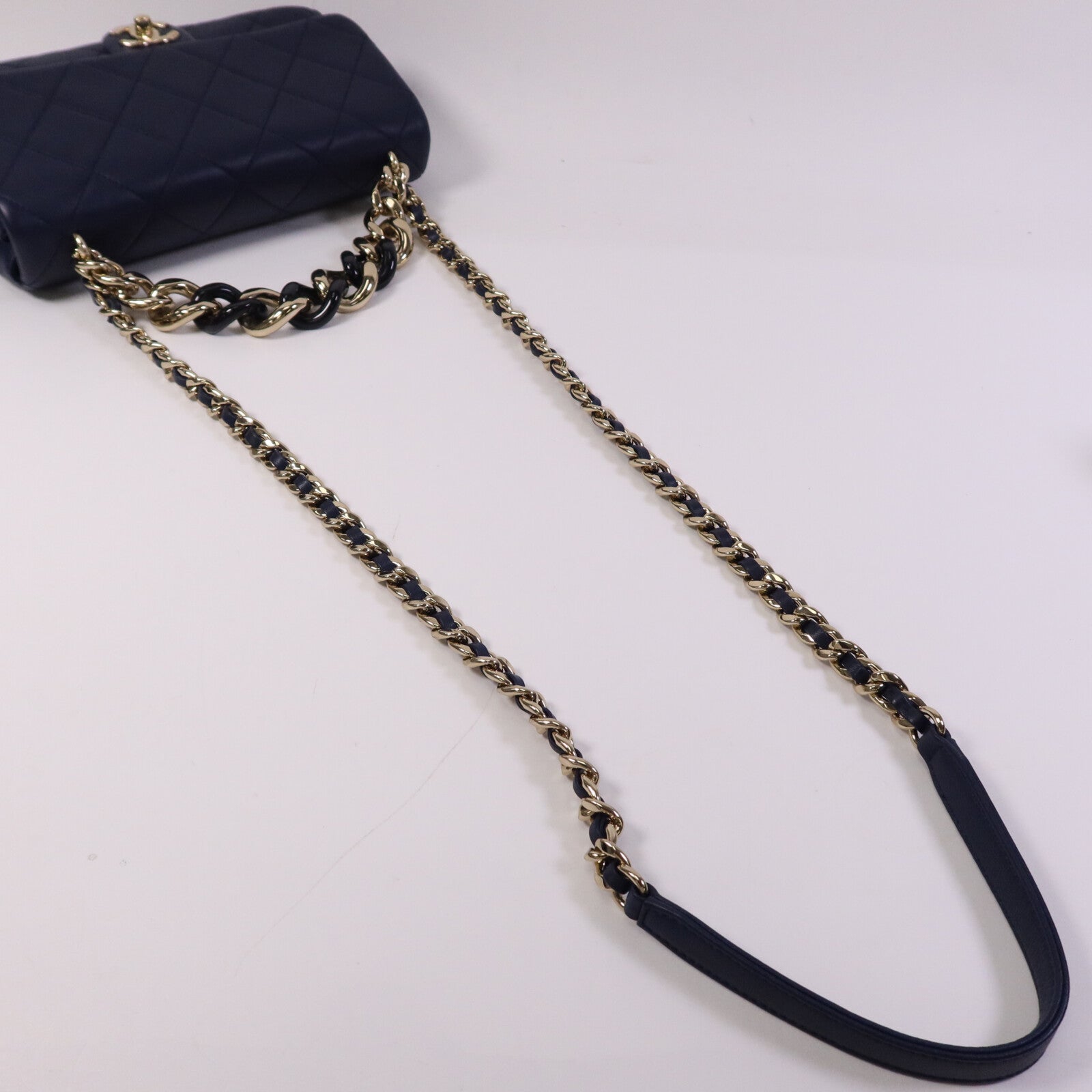 CHANEL 【激減優惠】羊皮皮革Chain Shoulder Bag鏈帶手挽肩背兩用袋