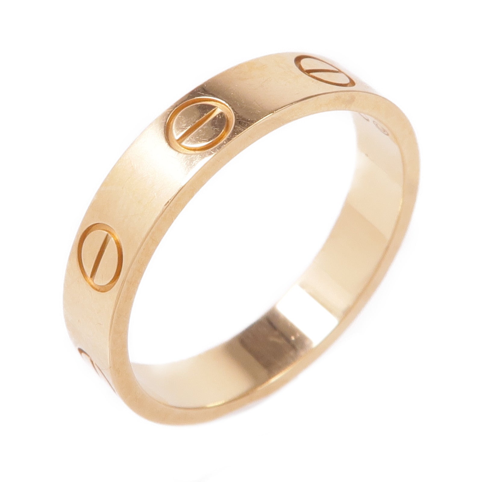 CARTIER 18K黄金Mini Love Ring戒指Cartier#50/US#5.25