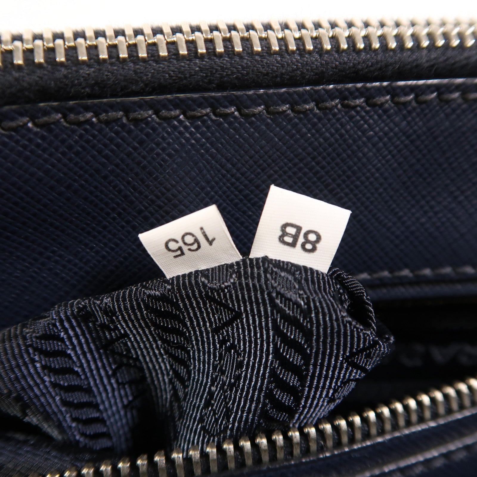 PRADA 尼龍/牛皮皮革2 Way Shoulder銀扣手挽肩背兩用袋