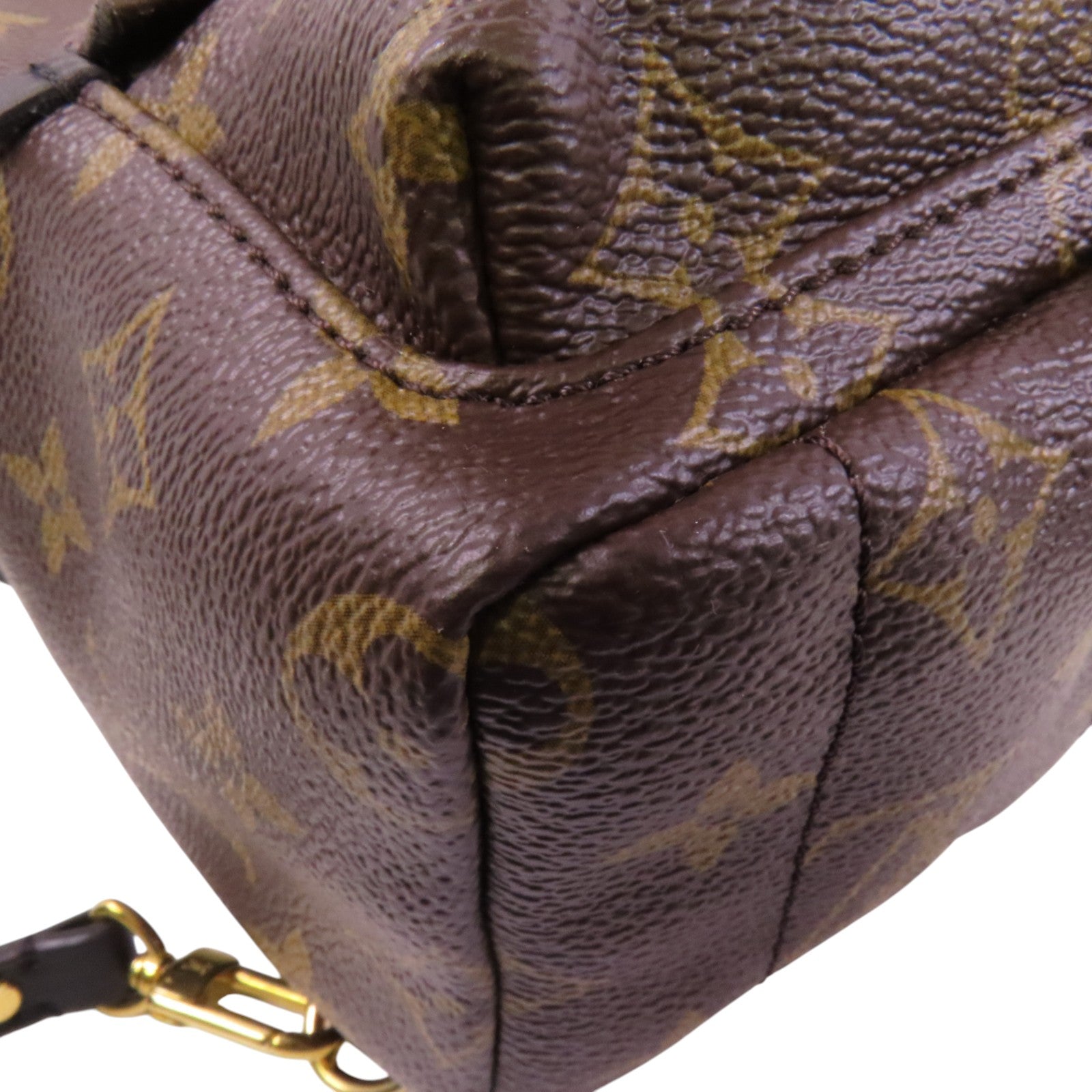 LOUIS VUITTON 【激減優惠】Monogram Palm Springs Mini金扣背包肩背兩用袋