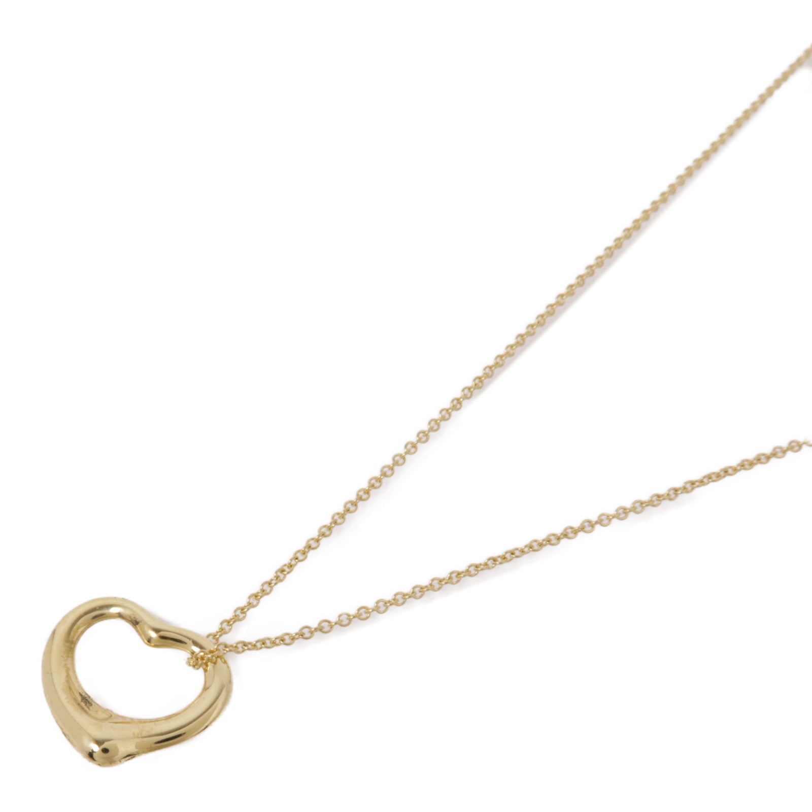 TIFFANY＆CO 18K黃金Open Heart Necklace項鍊