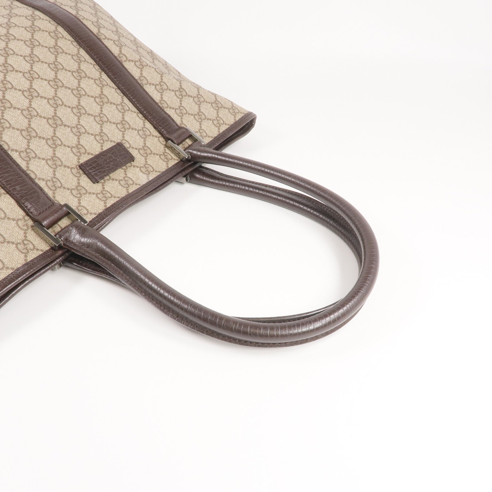 GUCCI 塗層帆布Tote Bag銀扣手挽袋