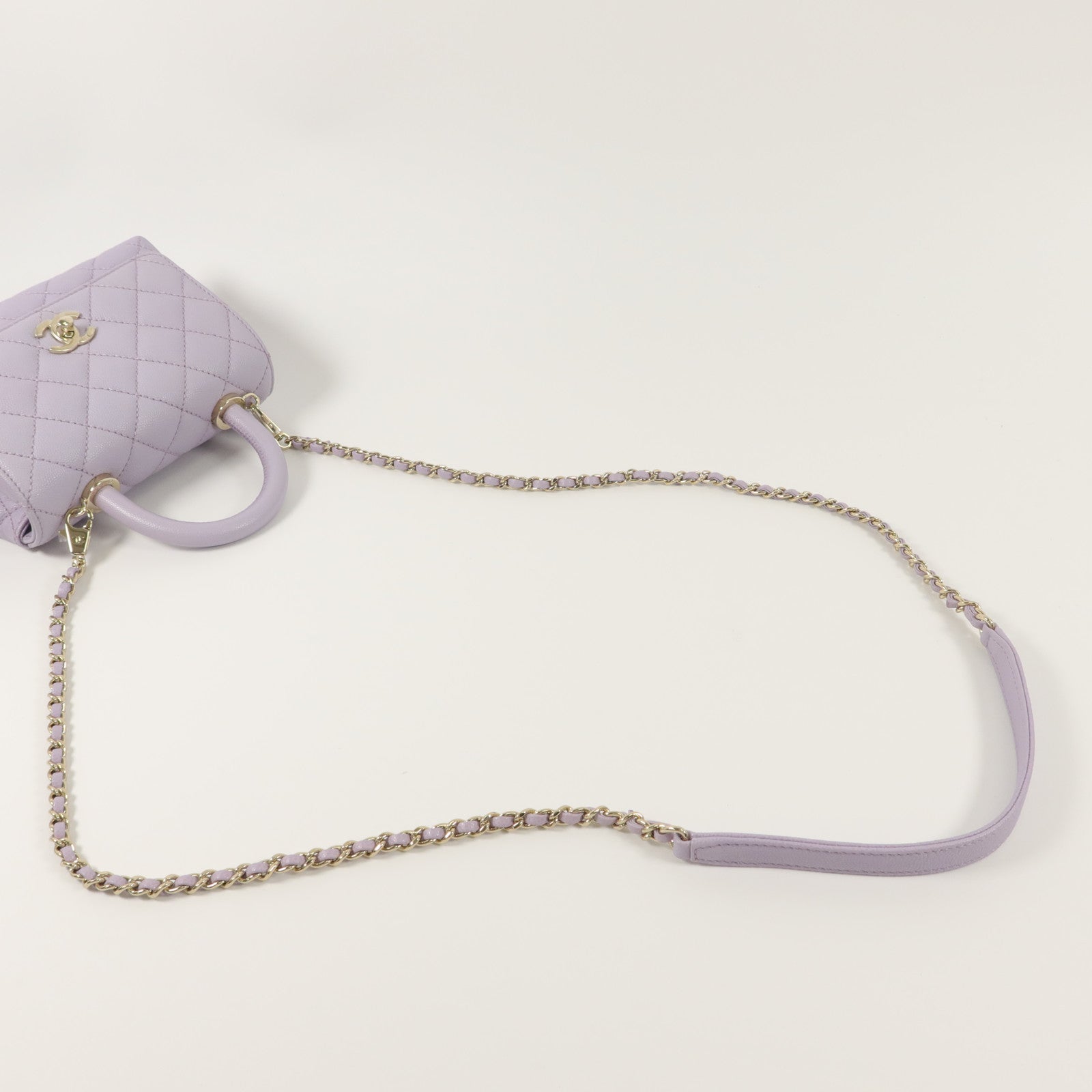 CHANEL 【激減優惠】牛皮皮革Mini Coco Handle手挽肩背兩用袋