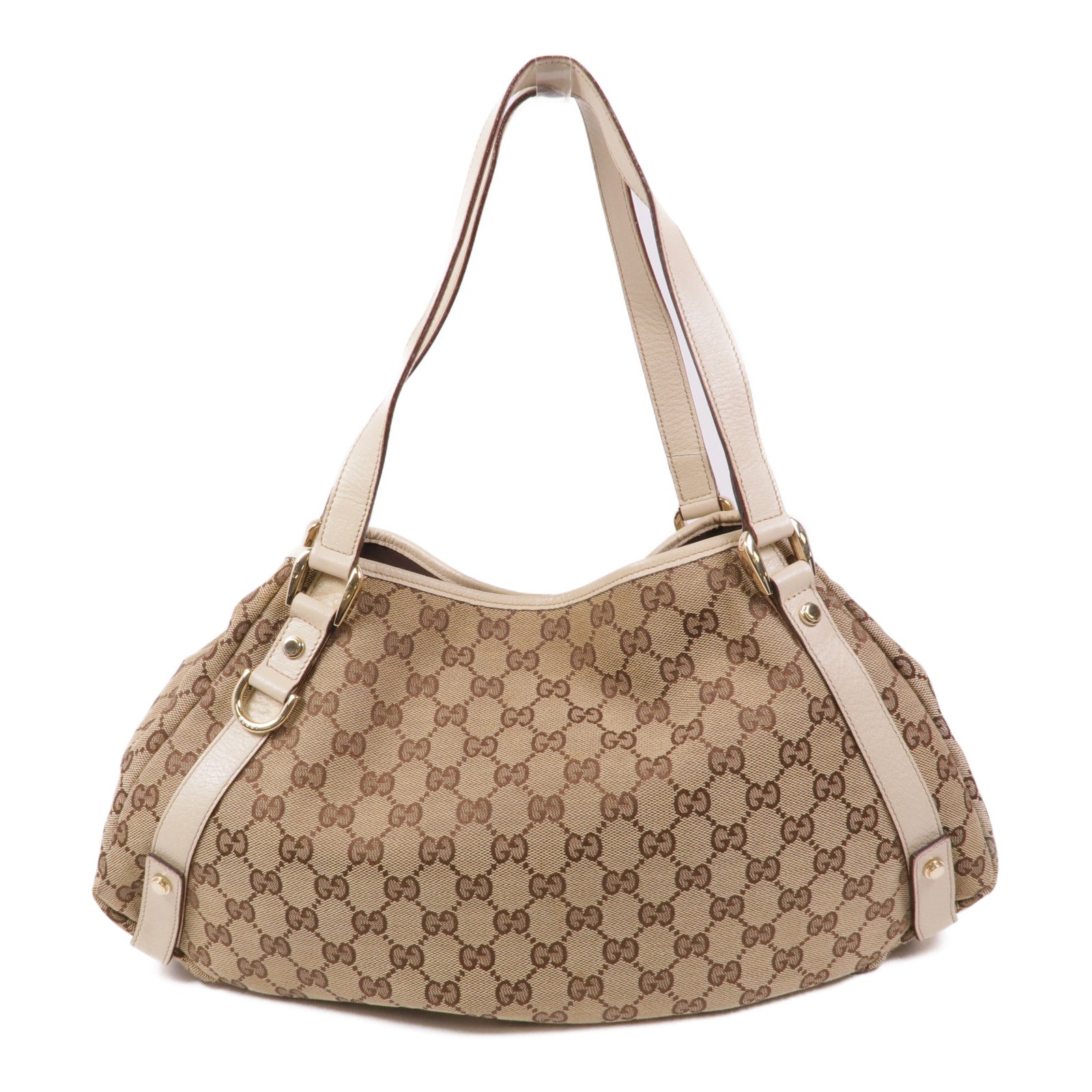 GUCCI 帆布Tote Bag金扣手挽袋