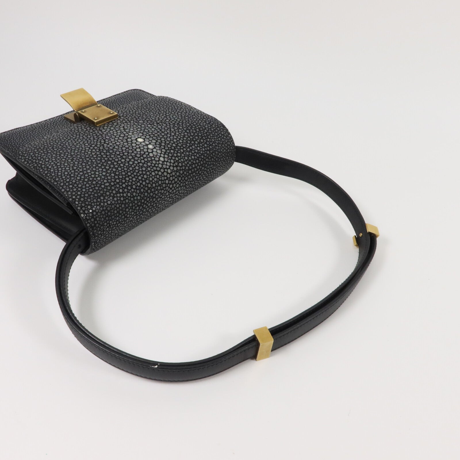 CELINE 魔鬼魚皮革Classic Box Mini肩背袋