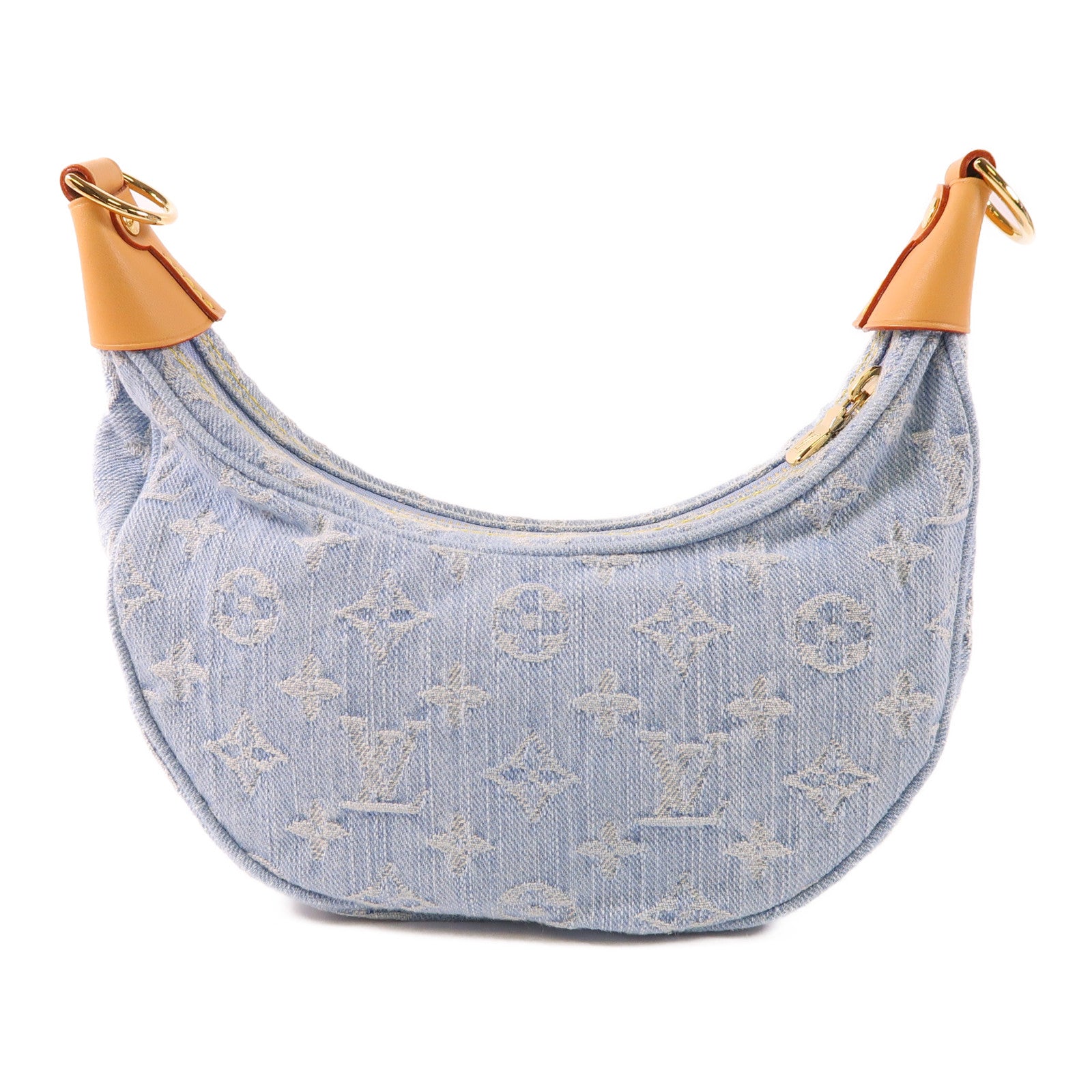 LOUIS VUITTON 【激減優惠】Monogram Denim Loop金扣鏈帶肩背袋