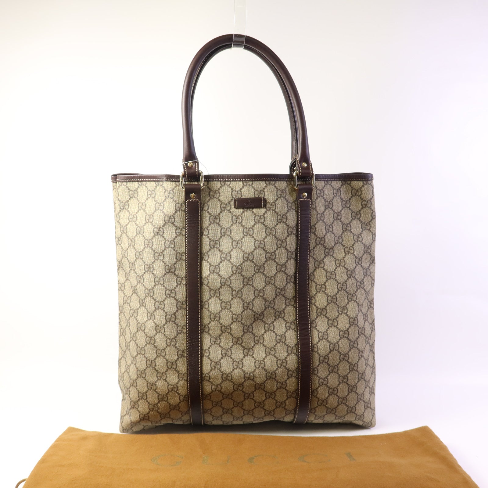 GUCCI 【激減優惠】塗層帆布Tote Bag金扣手挽袋