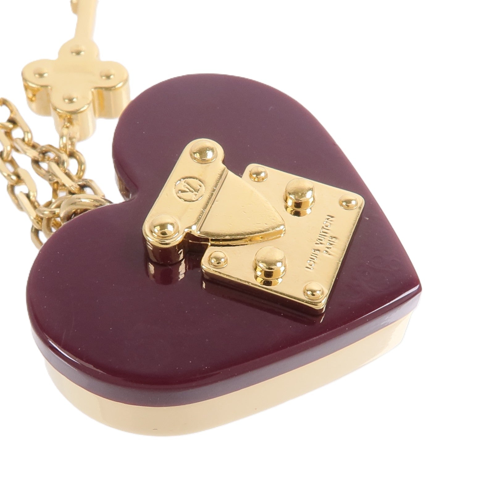 LOUIS VUITTON 金屬Lock Me Heart項鍊