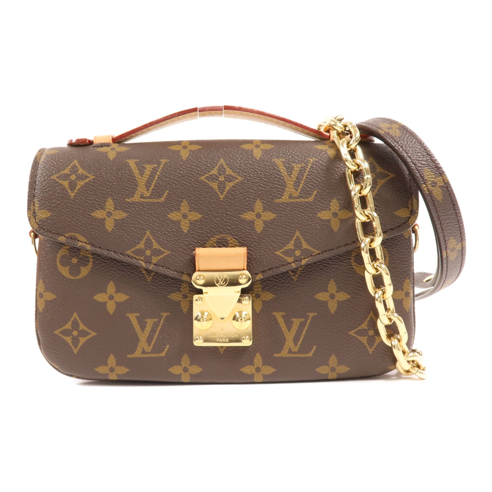 LOUIS VUITTON Monogram Pochette Metis East West金扣手挽肩背兩用袋