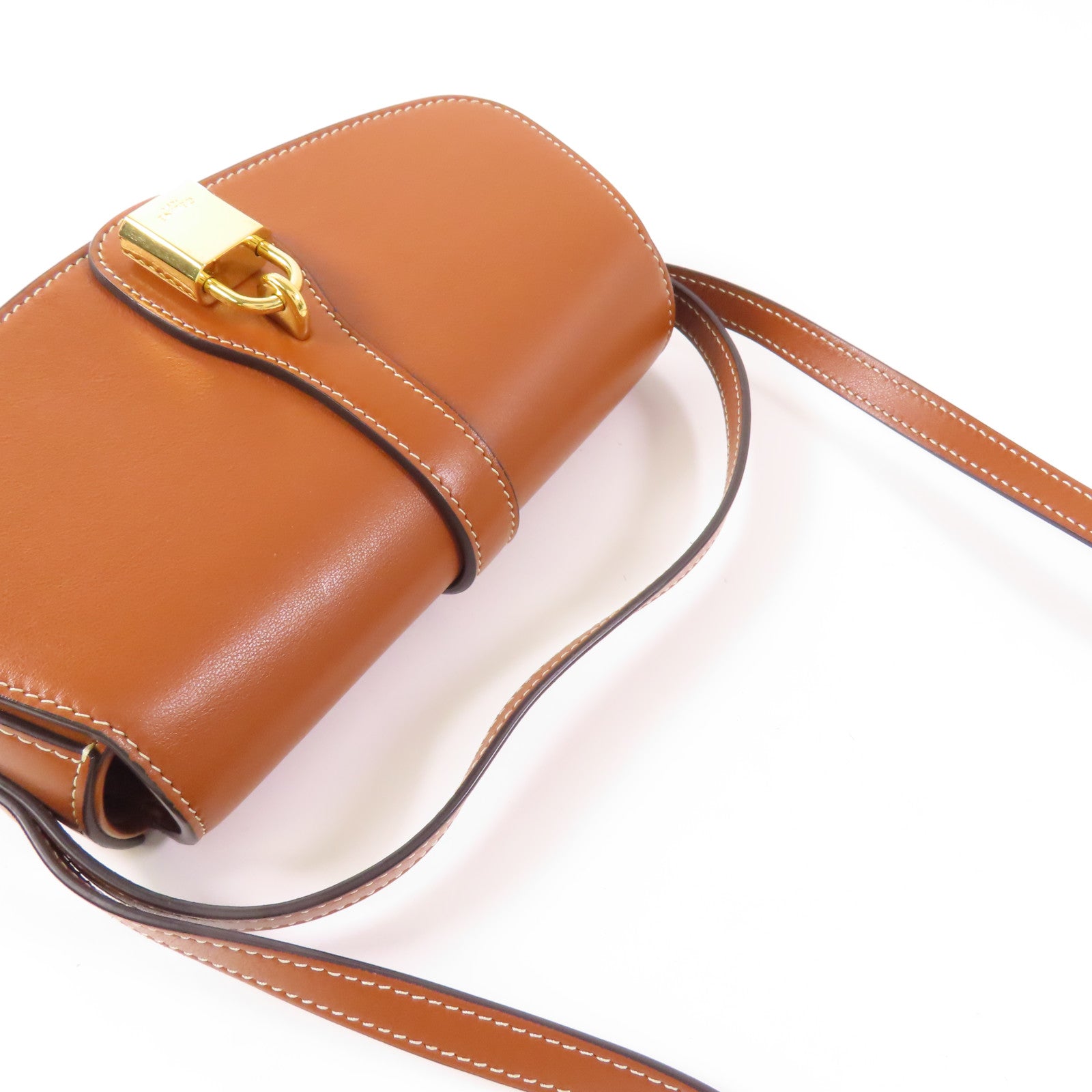 CELINE 牛皮皮革Tabou Clutch on Strap金扣手挽肩背兩用袋