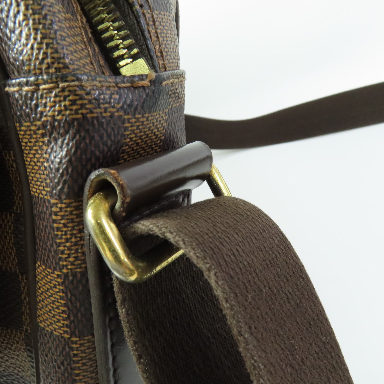 LOUIS VUITTON Damier Shelton MM金扣肩背袋