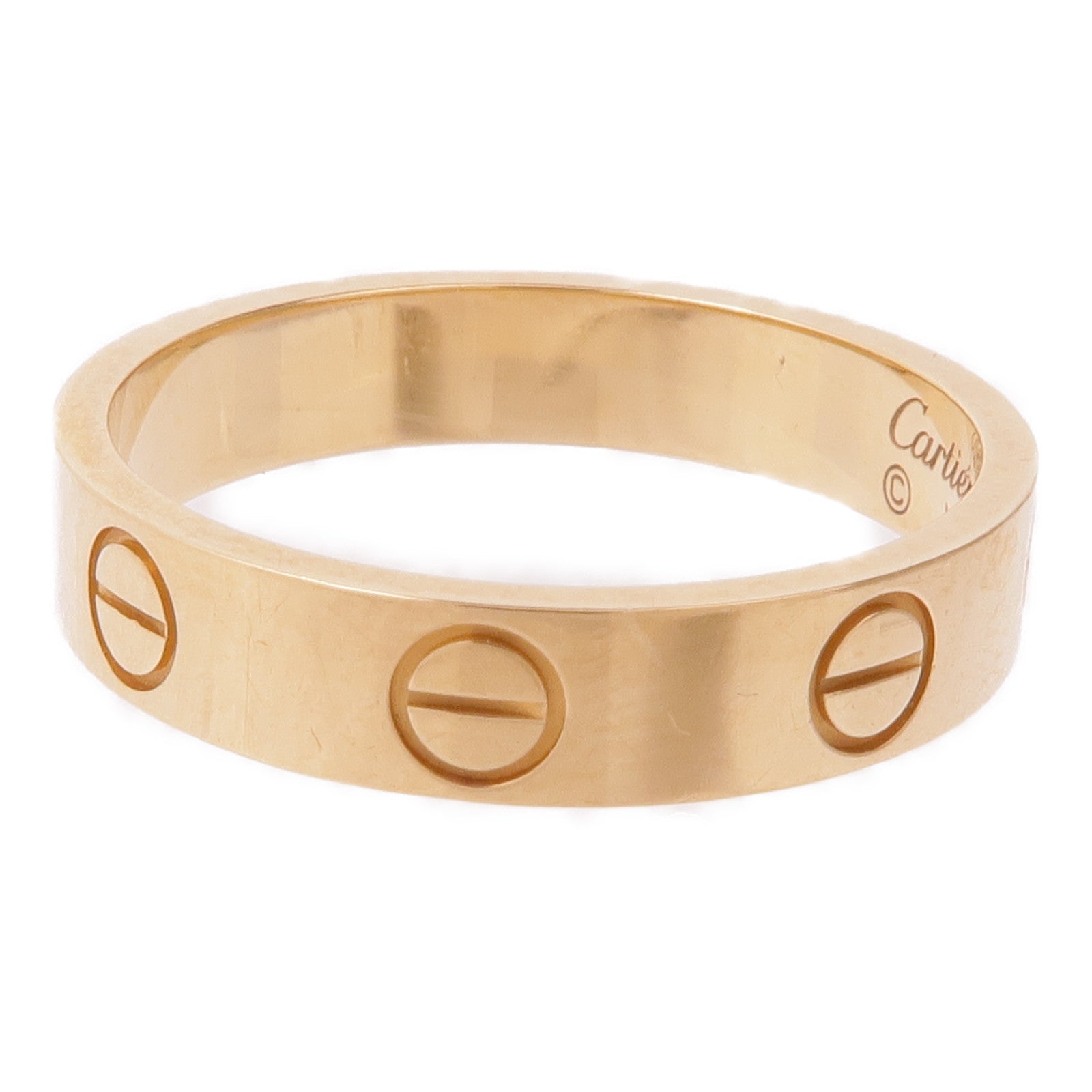 CARTIER 18K黄金Mini Love Ring戒指Cartier#50/US#5.25