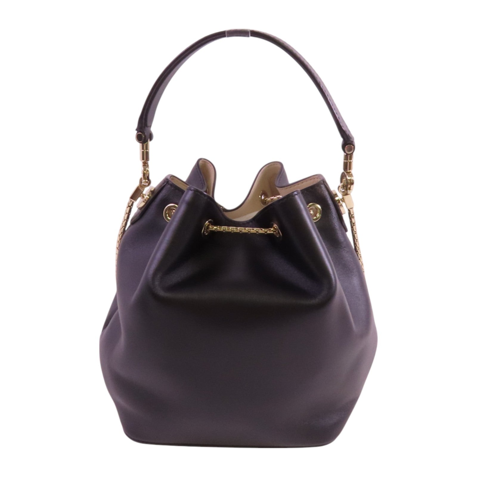 BVLGARI 牛皮皮革Chain Shoulder Bag金扣手挽肩背兩用袋