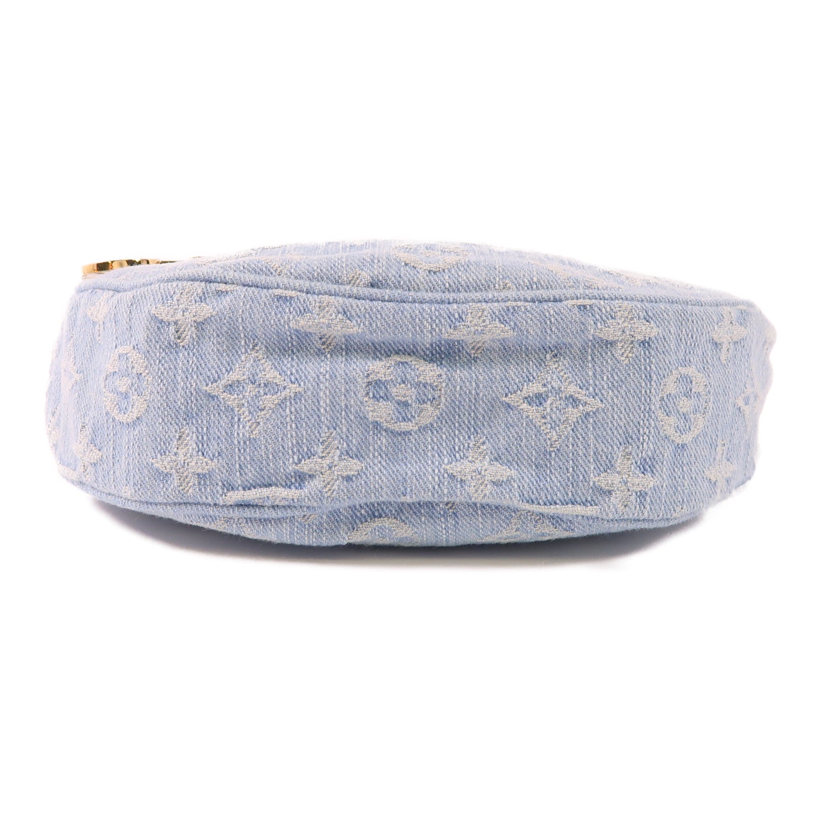 LOUIS VUITTON LV GHW Loop Chain 2 Way Shoulder Bag M24846 Monogram Denim Blue