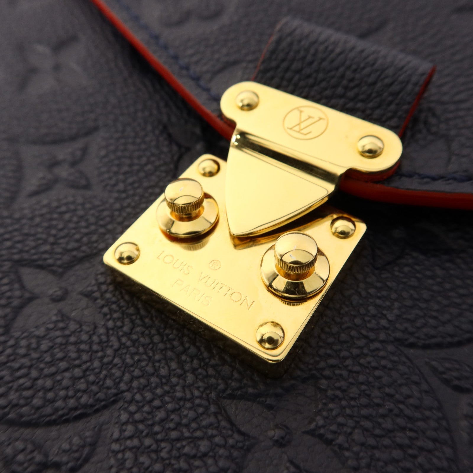 LOUIS VUITTON Monogram Empreinte Pochette Metis金扣手挽肩背兩用袋