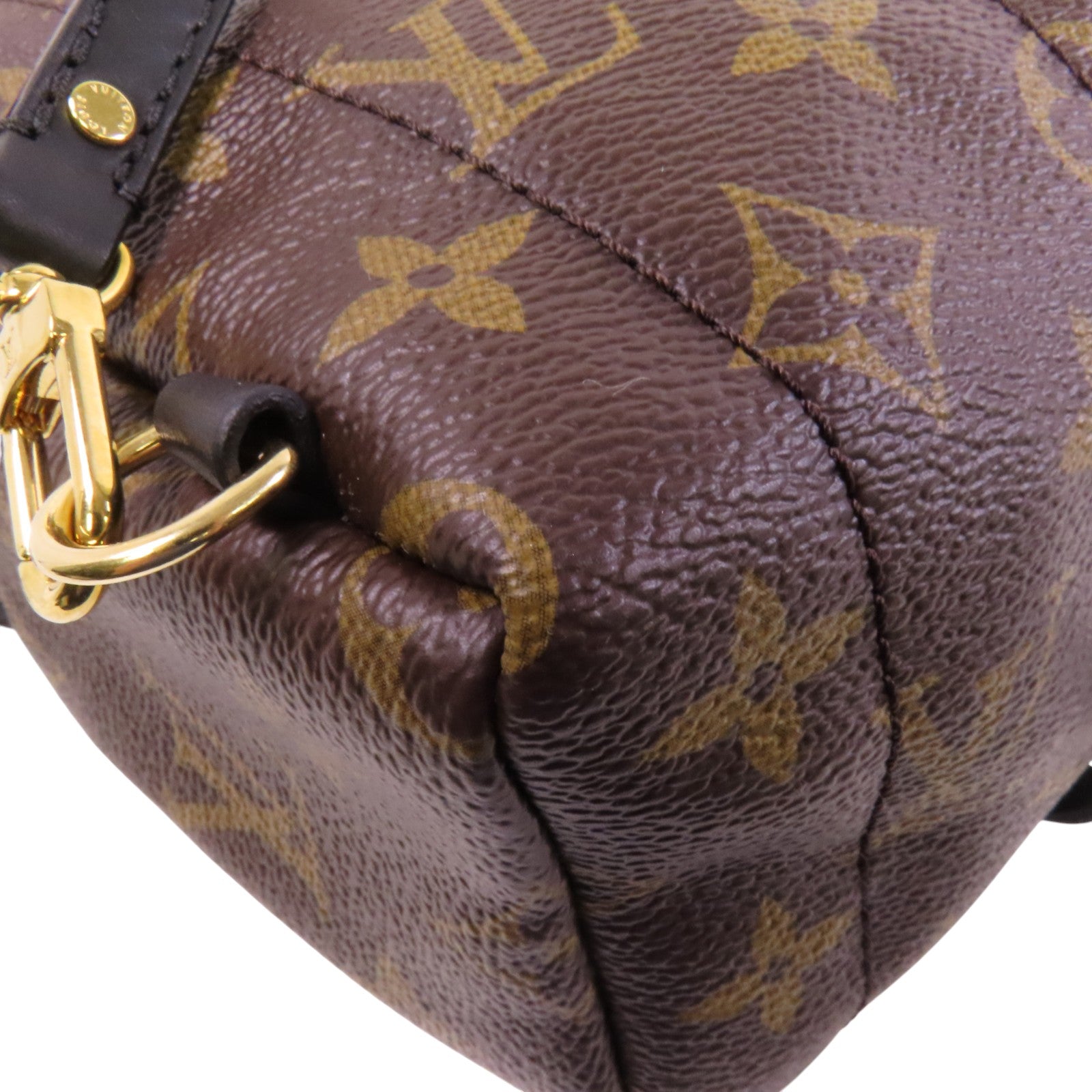 LOUIS VUITTON 【激減優惠】Monogram Palm Springs Mini金扣背包肩背兩用袋