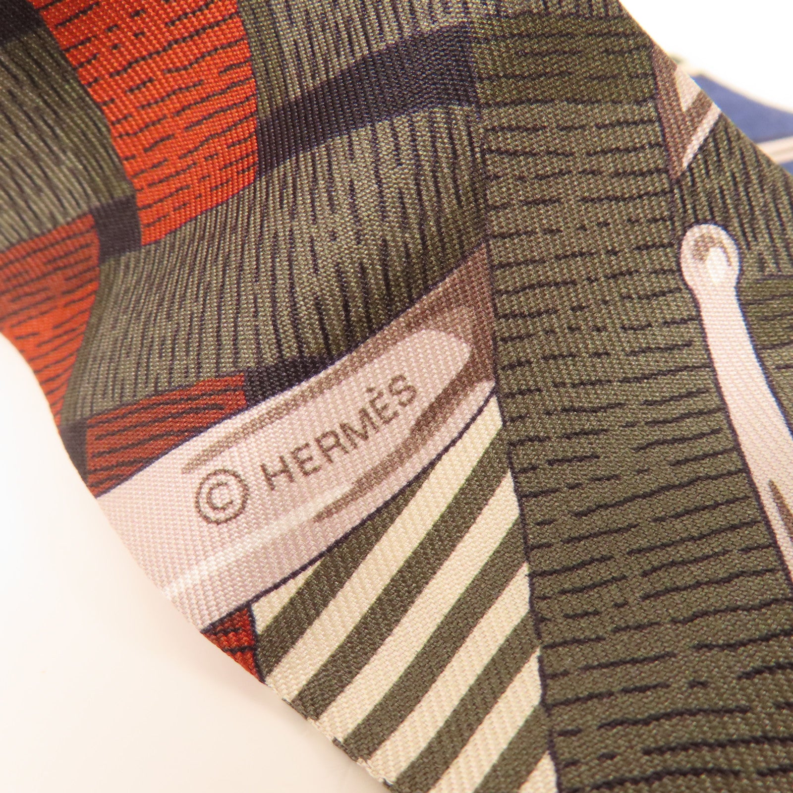 HERMES 絲質Twilly絲巾