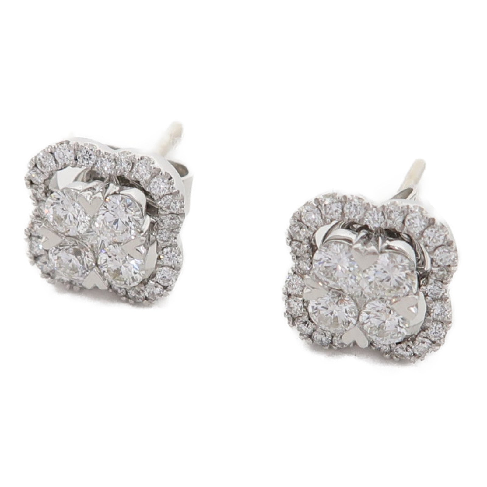 JEWELRY 【激減優惠】18K白金Diamond 3.30g 0.71ct鑽石/0.005ct鑽石耳環