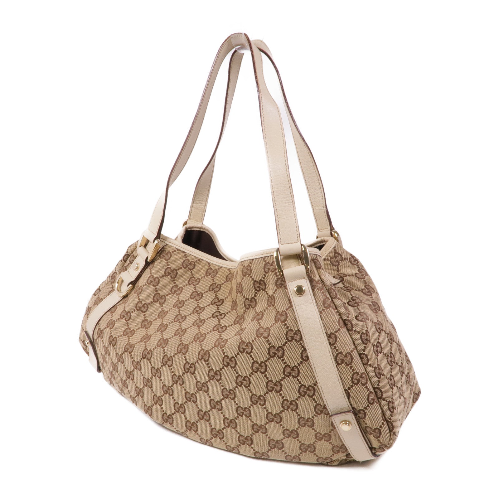 GUCCI 帆布Tote Bag金扣手挽袋