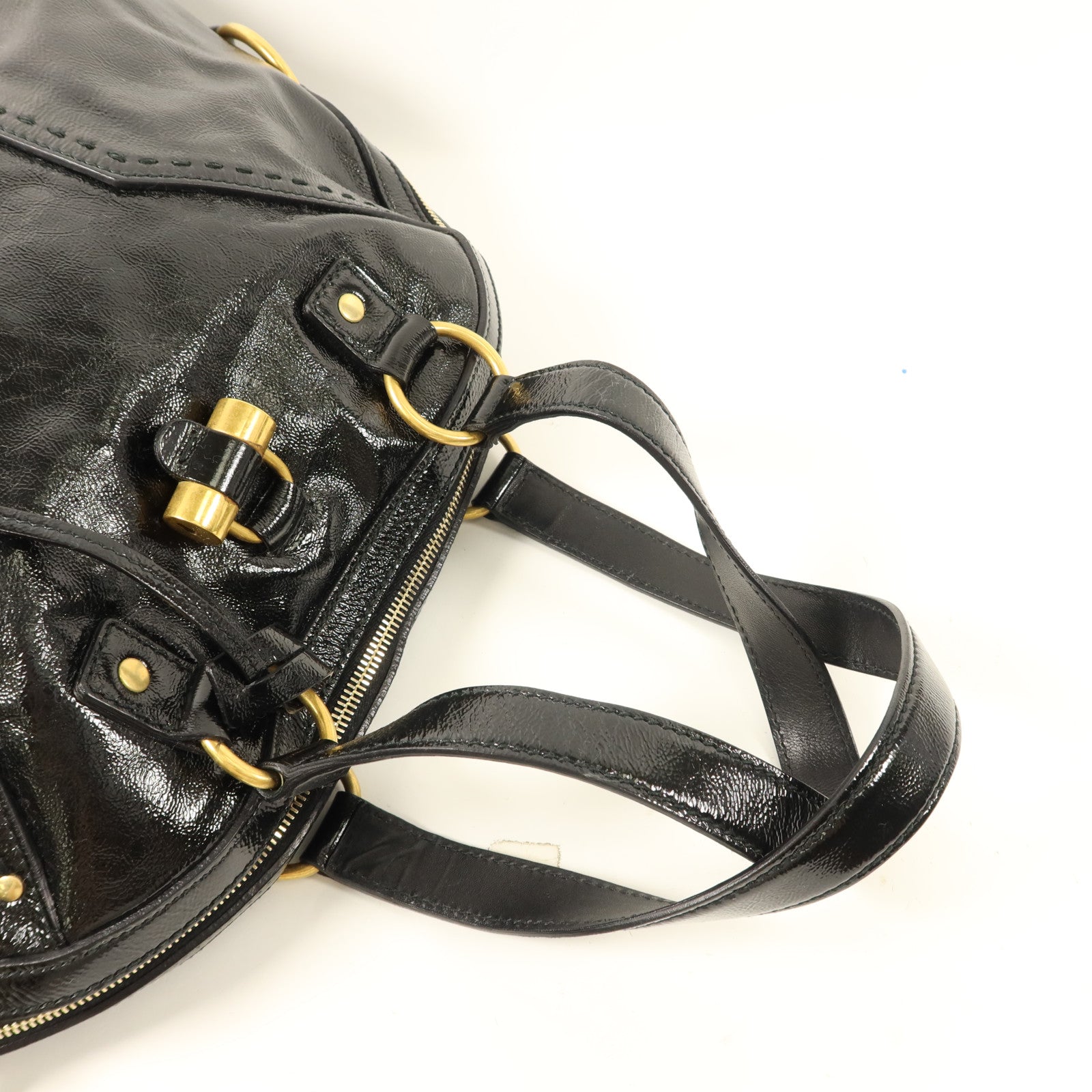 YVES SAINT LAURENT 漆皮皮革Muse Shoulder Bag肩背袋