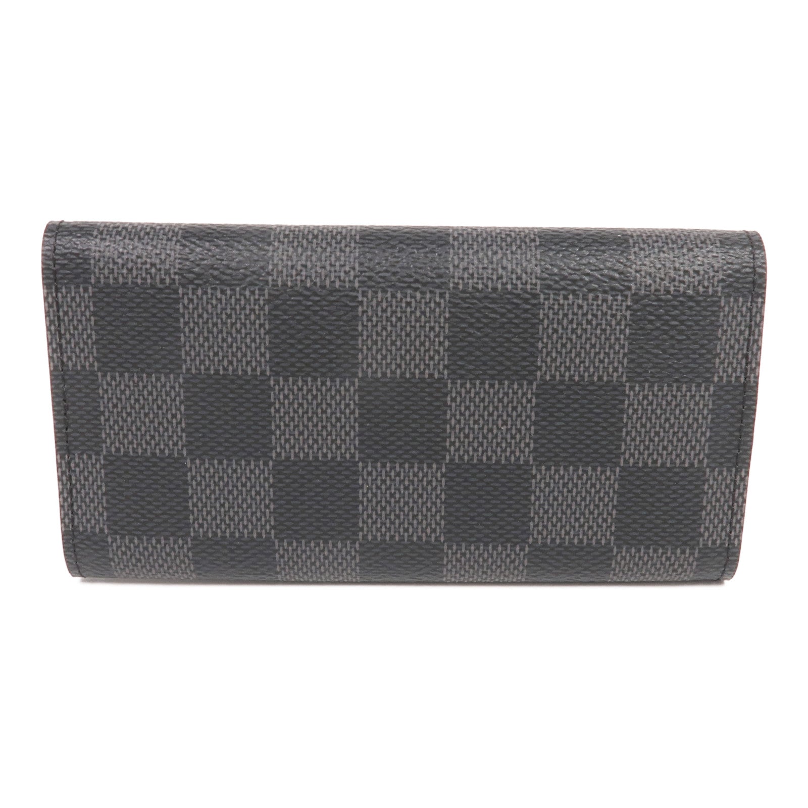 LOUIS VUITTON Damier Graphite Porte Cles Voiture銀扣鎖匙包