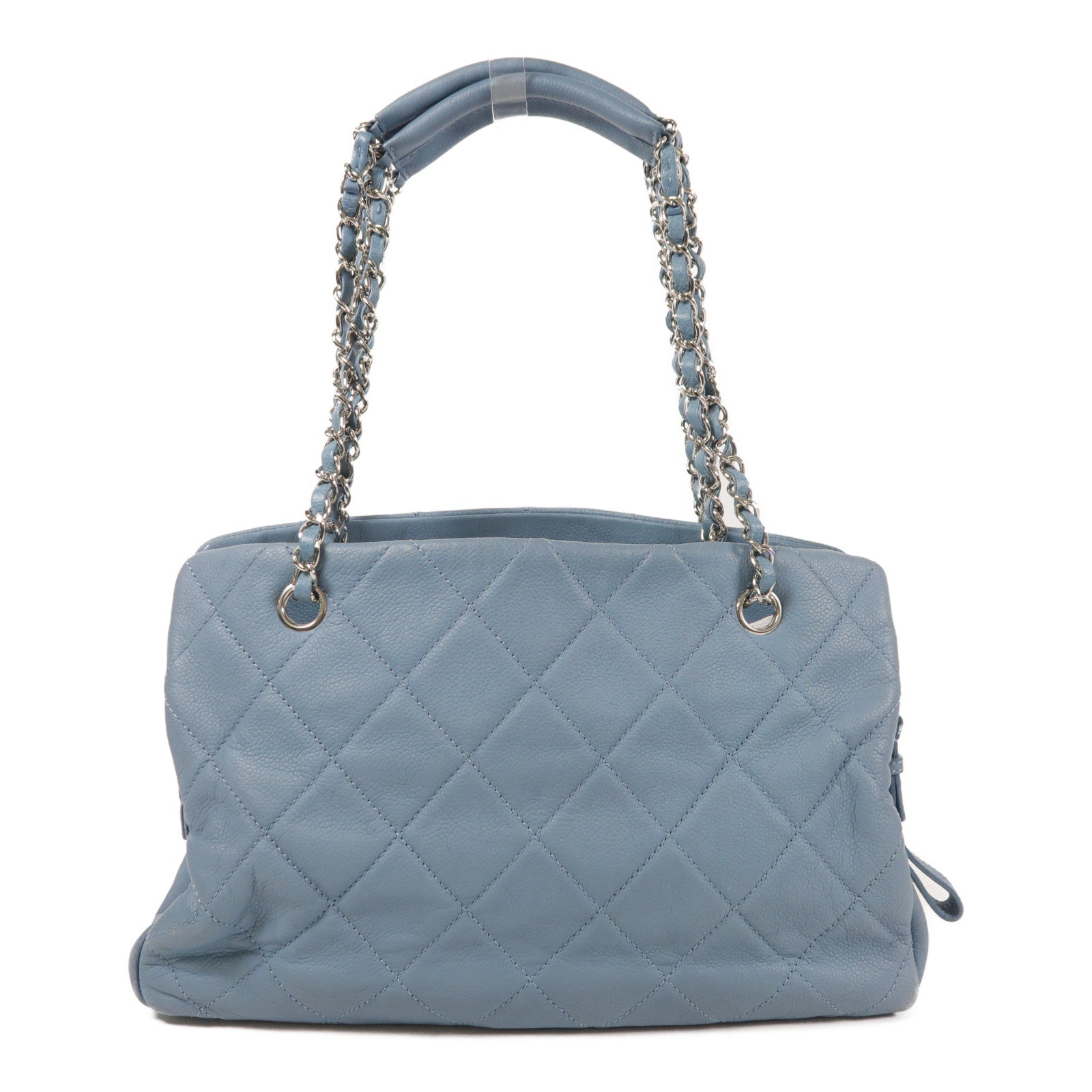 CHANEL 【激減優惠】牛皮皮革Shoulder Bag銀扣鏈帶肩背袋