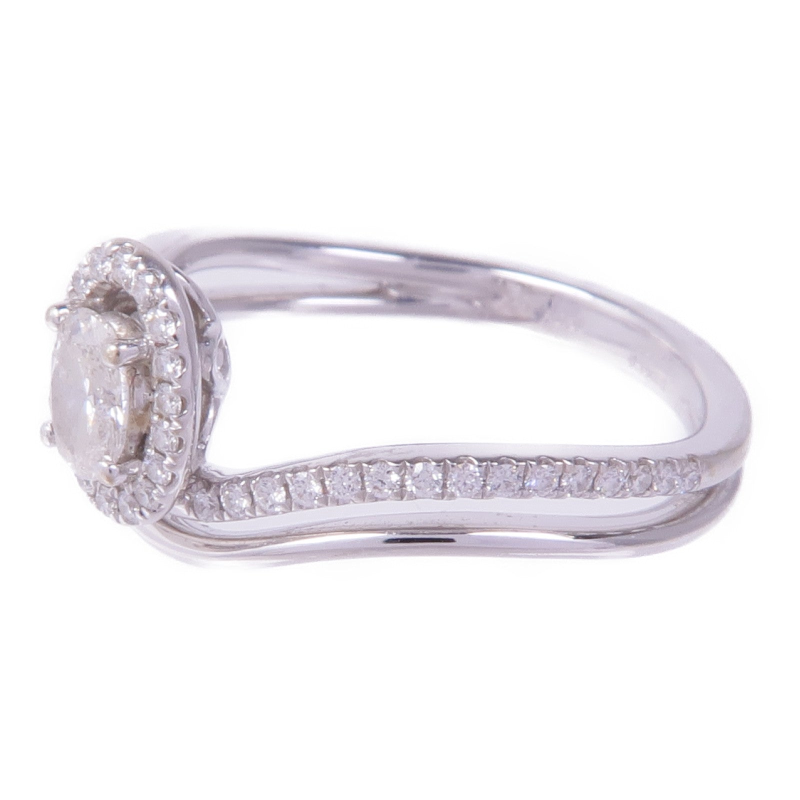 JEWELRY 【激減優惠】18K白金Diamond Ring鑽石戒指US#5.5