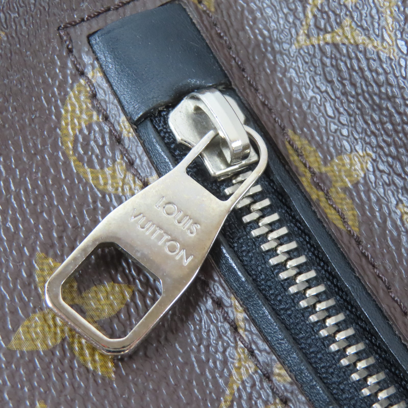 LOUIS VUITTON Monogram Macassar Torres銀扣肩背袋啡色