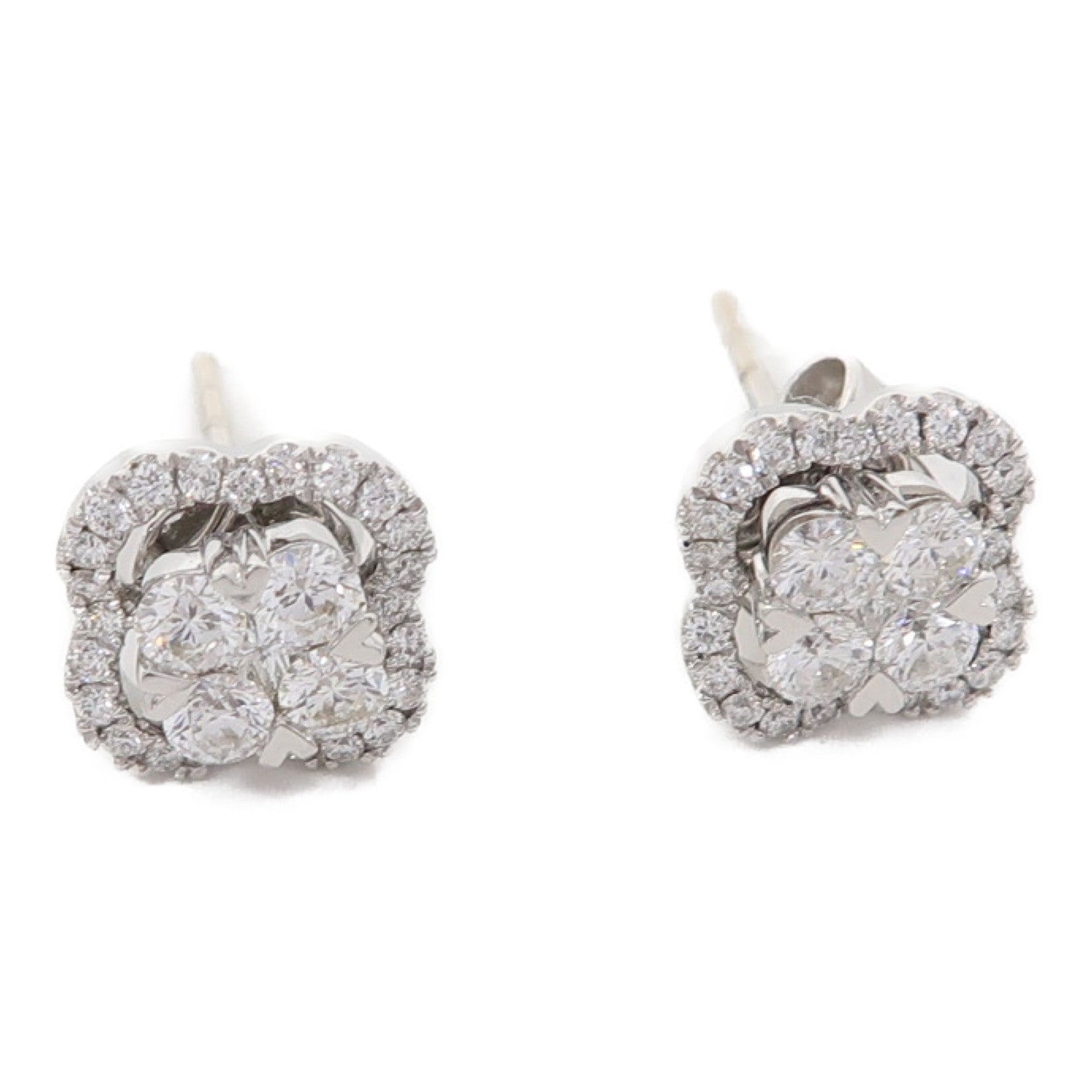 JEWELRY 【激減優惠】18K白金Diamond 3.30g 0.71ct鑽石/0.005ct鑽石耳環