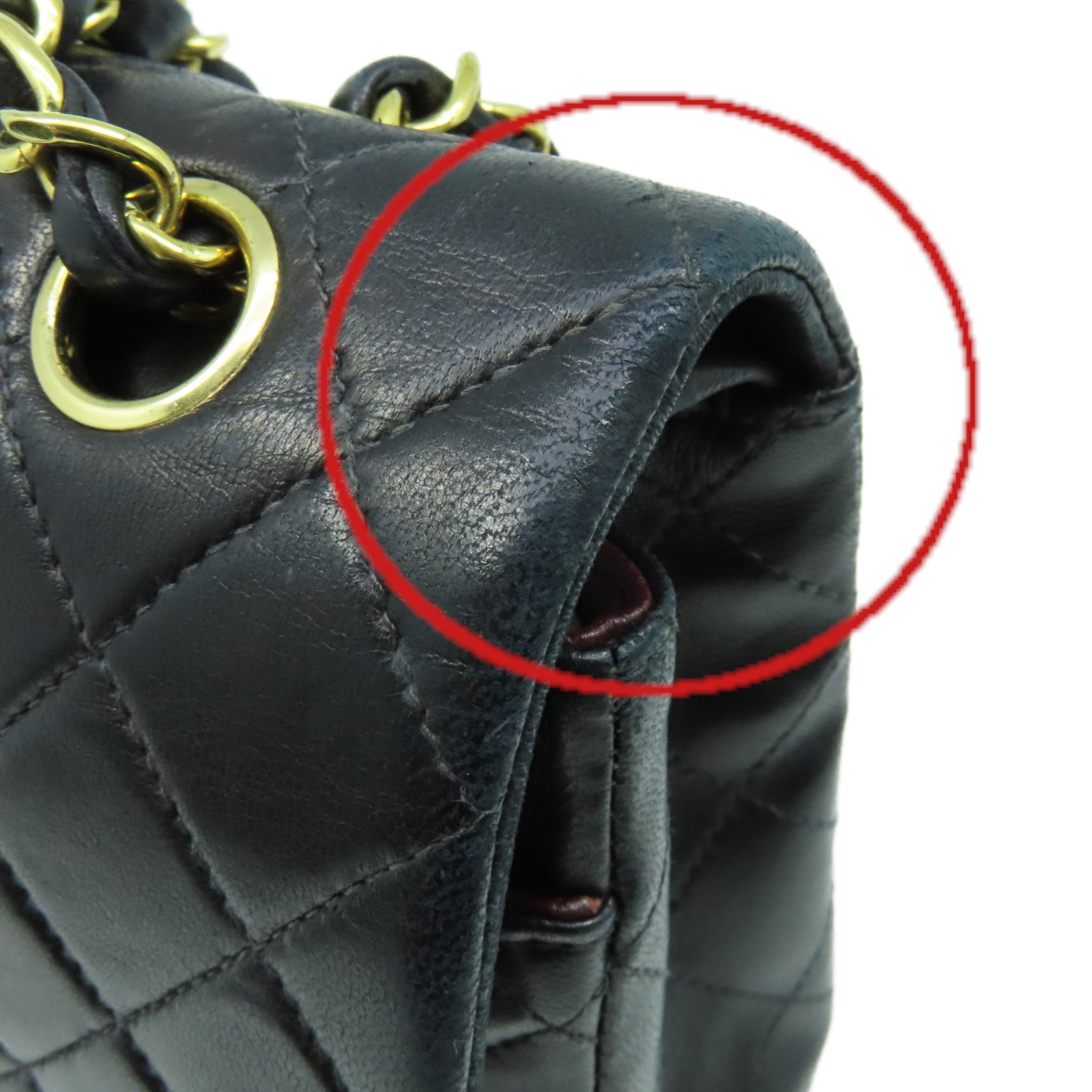 CHANEL 【激減優惠】菱格羊皮皮革Classic Flap Jumbo Chain Shoulder Bag銀扣鏈帶肩背袋黑色