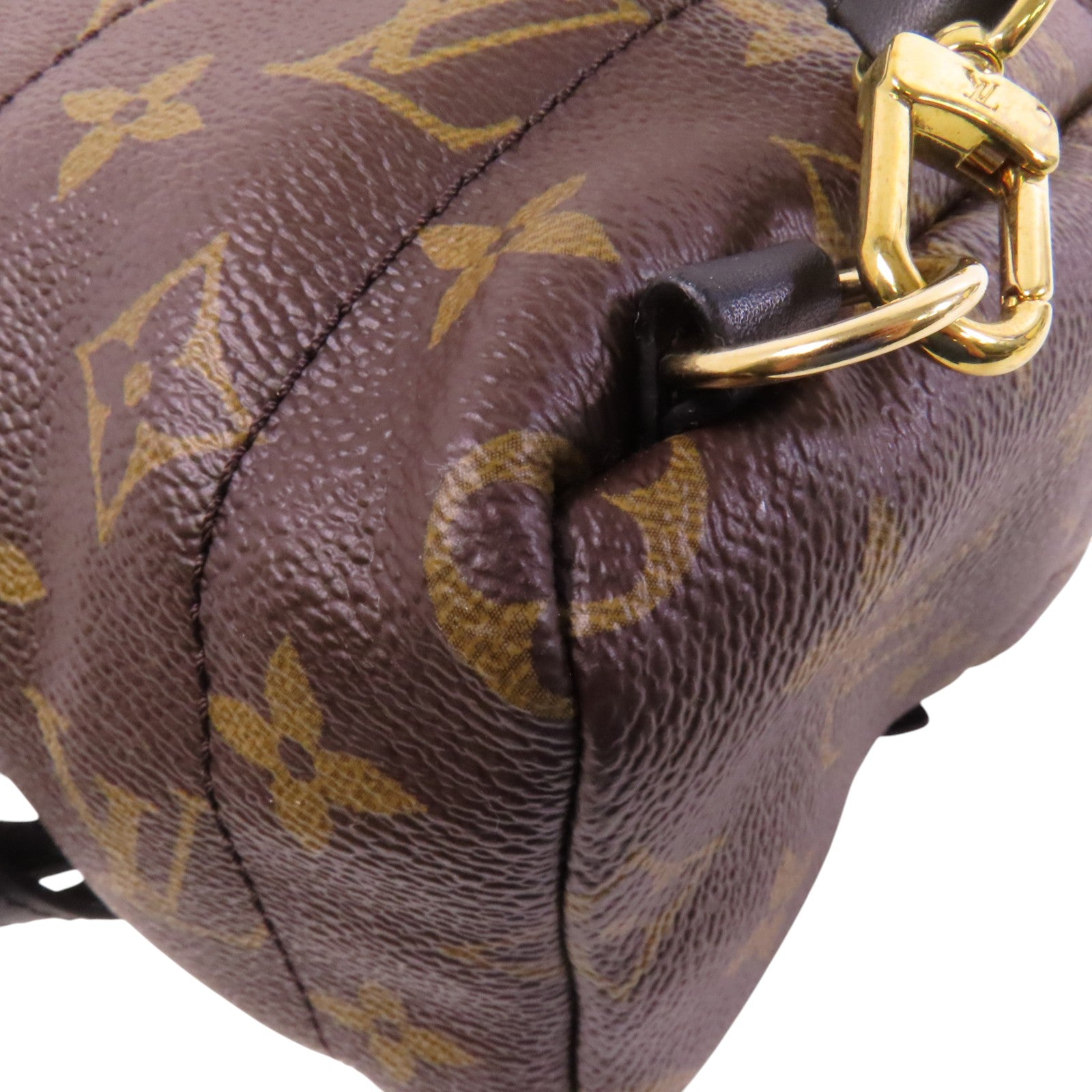 LOUIS VUITTON 【激減優惠】Monogram Palm Springs Mini金扣背包肩背兩用袋