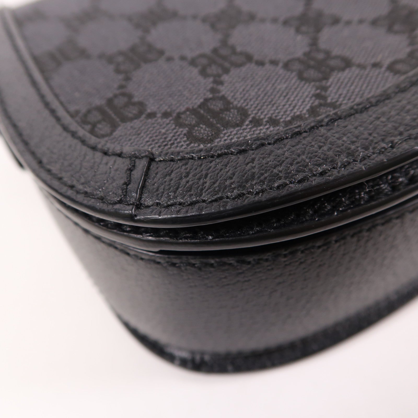 BALENCIAGA SHW The Hacker Project Shoulder Bag 680121 1000R Canvas Black
