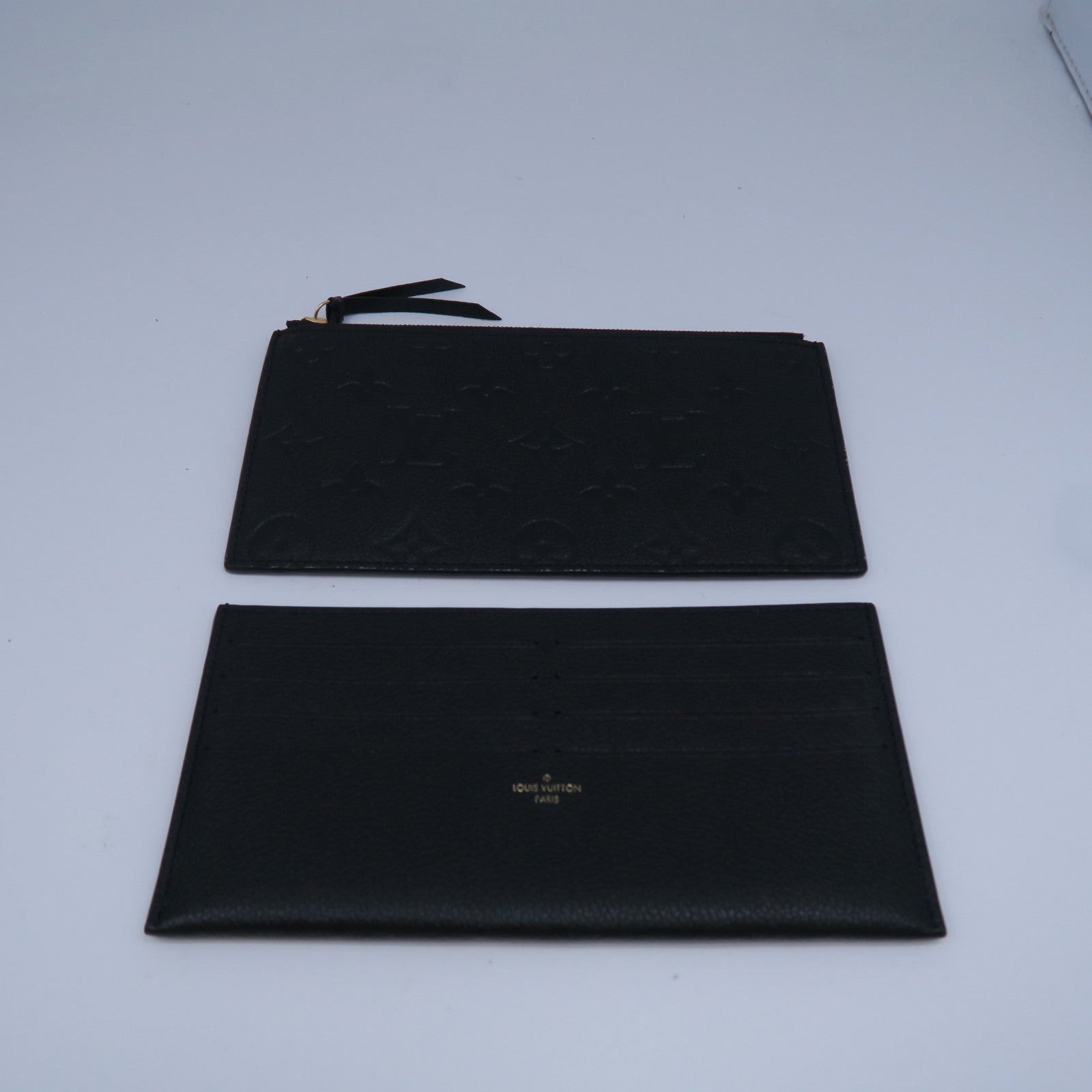LOUIS VUITTON Monogram Empreinte Felicie Pochette金扣鏈帶肩背袋黑色