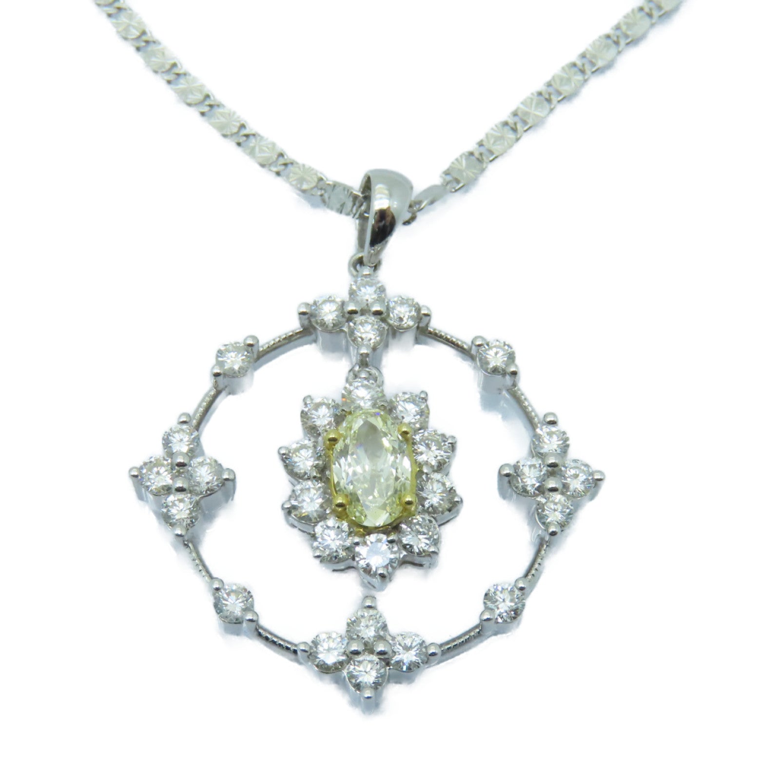 JEWELRY 【激減優惠】18K白金Diamond Necklace鑽石項鍊