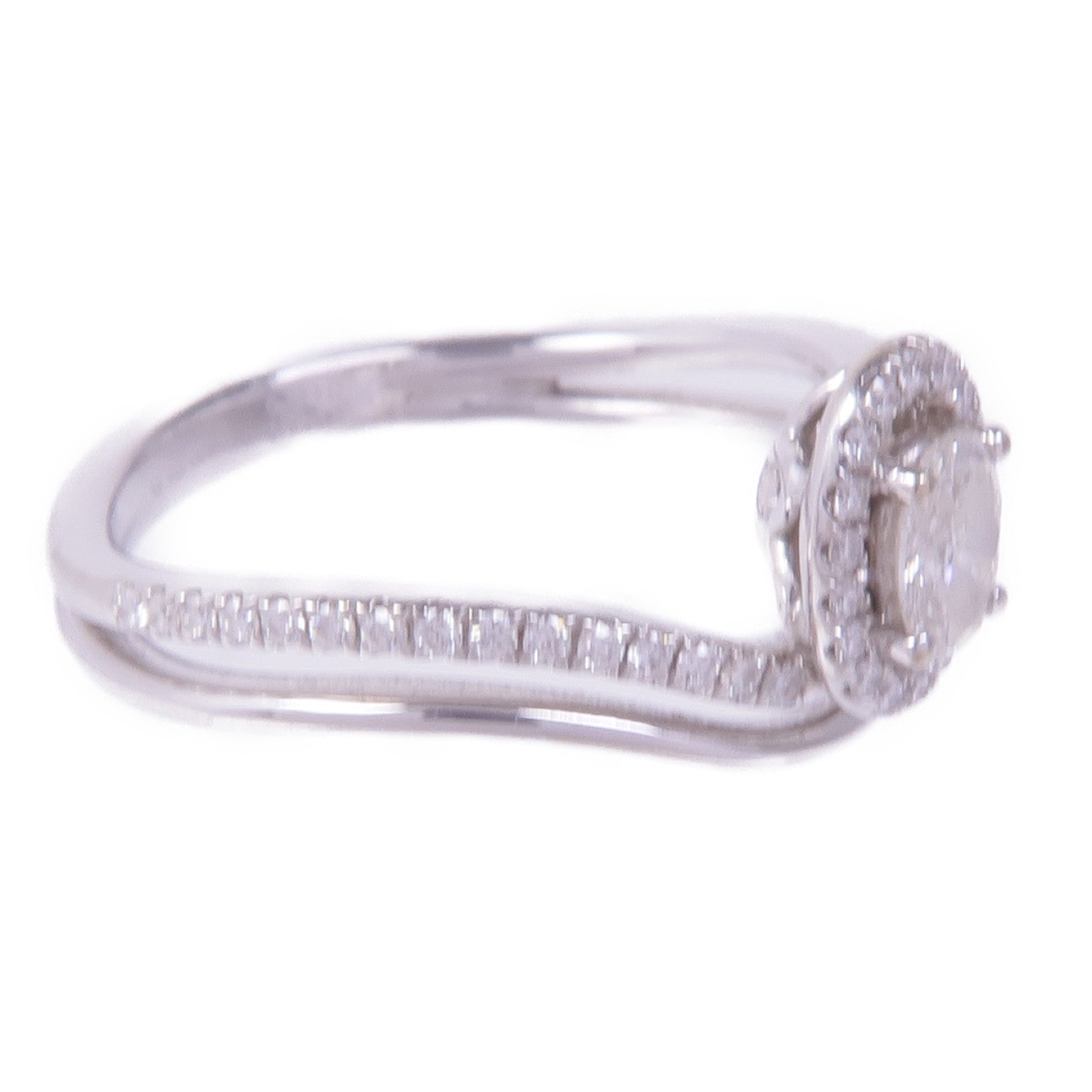 JEWELRY 【激減優惠】18K白金Diamond Ring鑽石戒指US#5.5