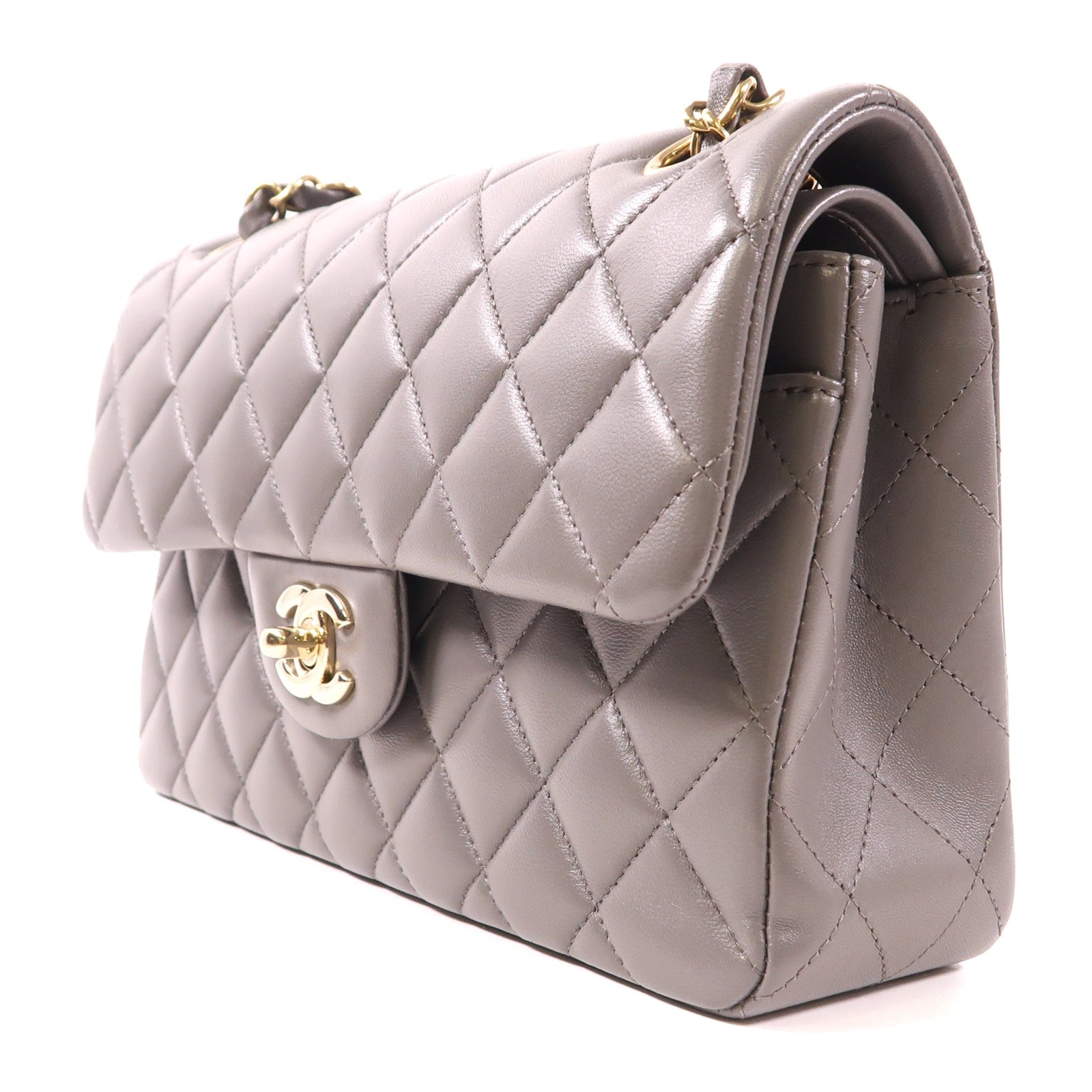 CHANEL 羊皮皮革Classic 23金扣鏈帶肩背袋