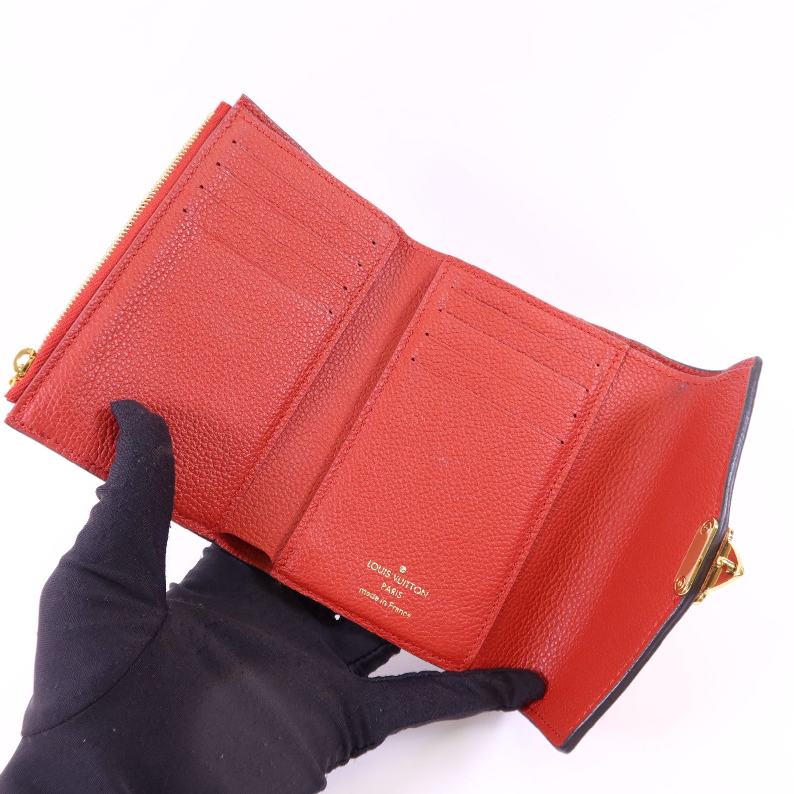 LOUIS VUITTON Monogram Pallas Compact Wallet金扣錢包
