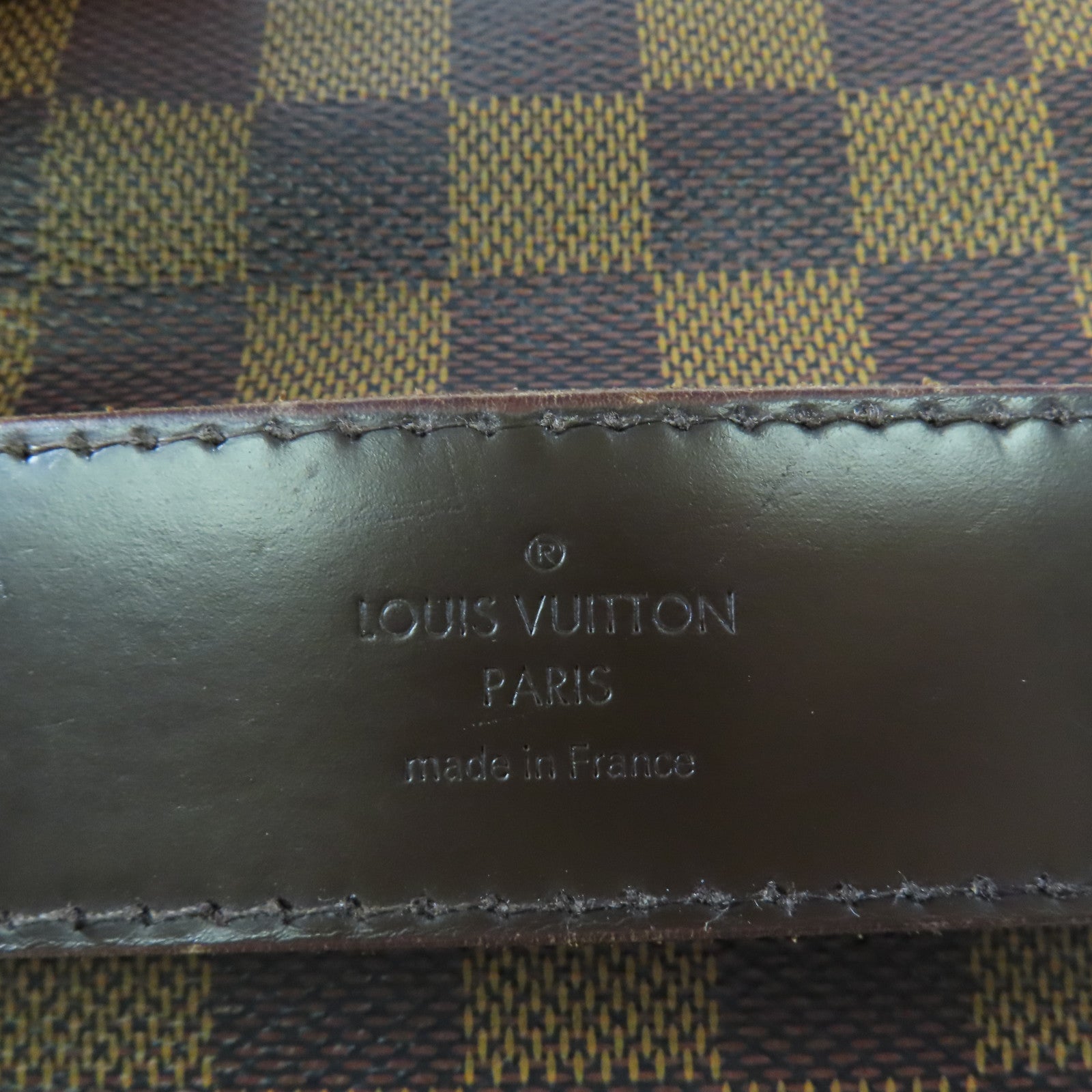 LOUIS VUITTON Damier Shelton MM金扣肩背袋